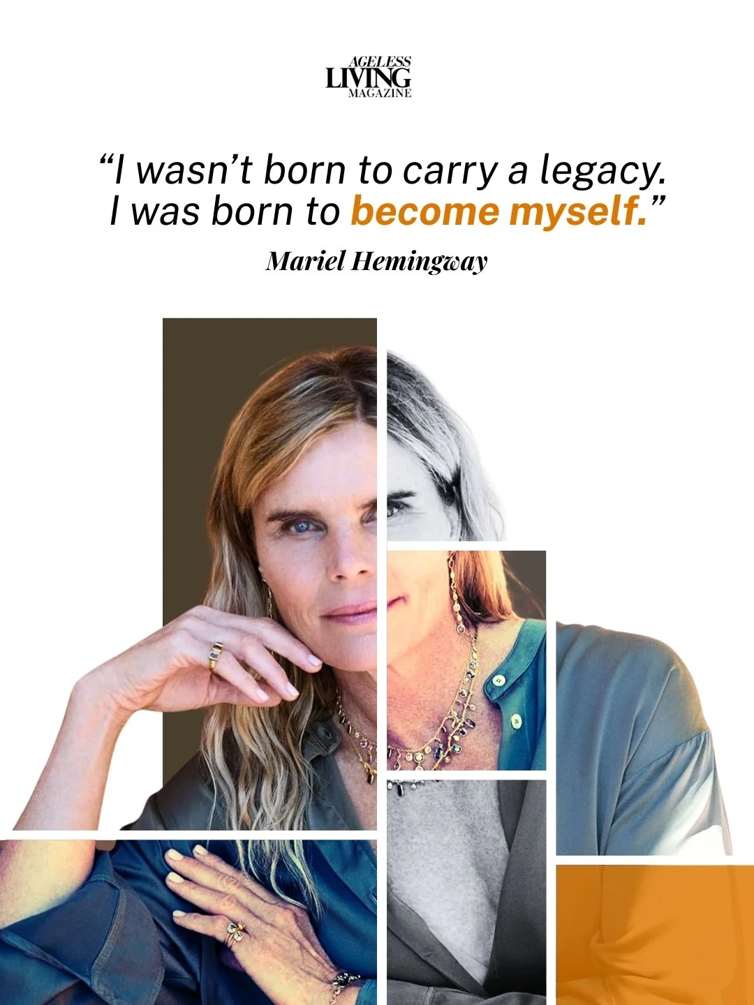 Mariel Hemingway is not chasing youth.
She is choosing vitality.

For decades, the world watched her through the lens of legacy. Today, she stands in something far more powerful. Self-awareness. Discipline. Joy.

Her wellness journey did not begin as