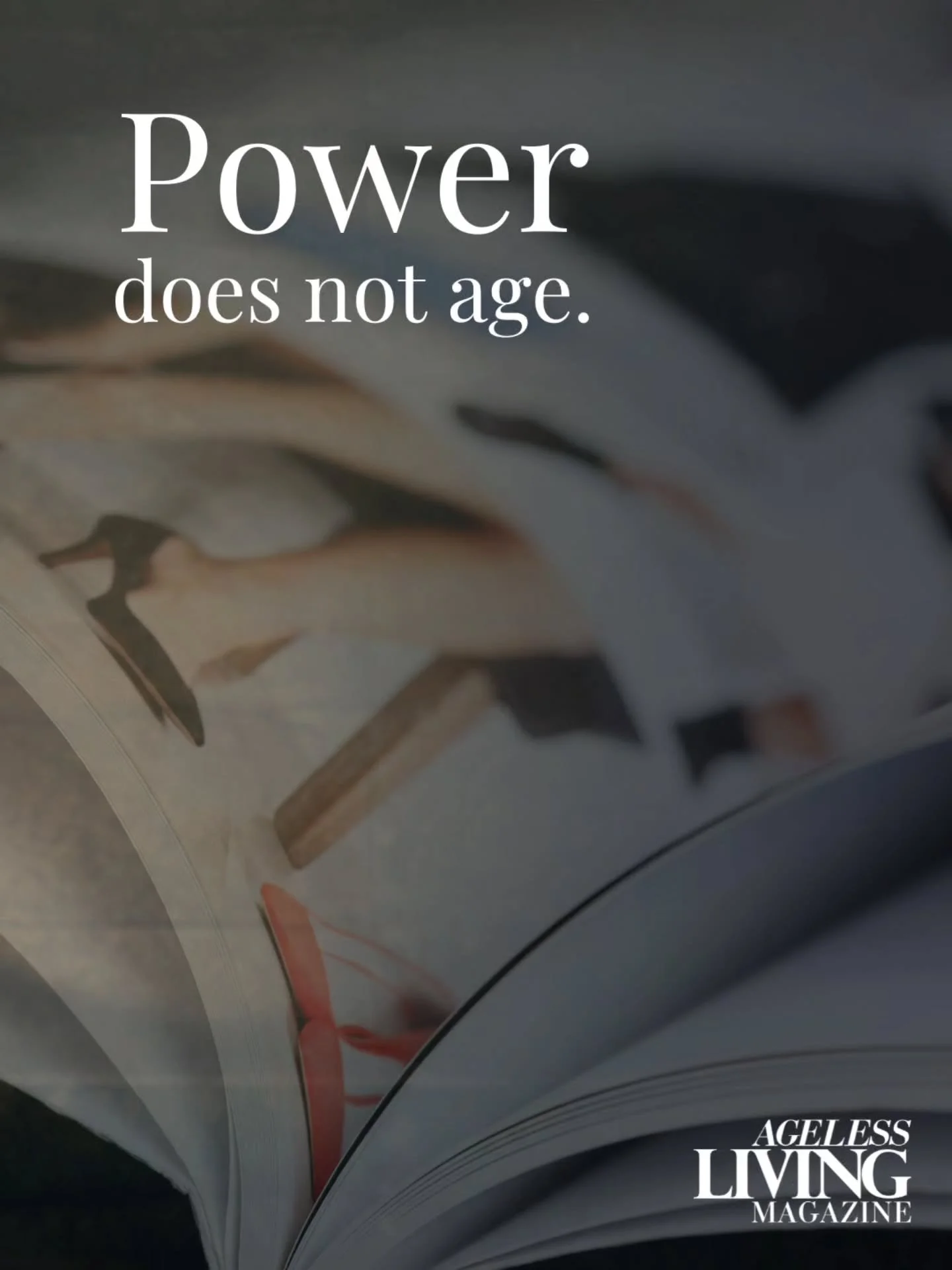 Power is not measured in youth.

It is measured in presence, in clarity, in the standards a woman refuses to lower.

Longevity is not about chasing relevance.
It is about refining influence over time.

Explore the full issue of Ageless Living Magazin