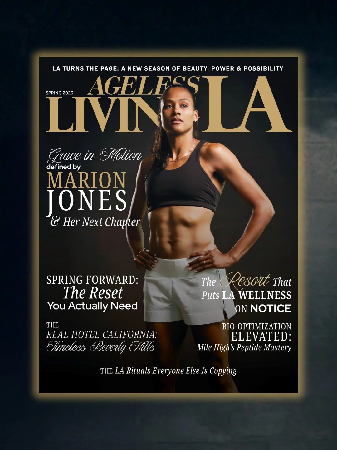 Power, Recalibrated

Marion Jones steps into this season with clarity that outlasts headlines. Inside this issue, she reframes excellence through Olympic athlete comeback story, a grounded philosophy of structure without shame in fitness, and a busin