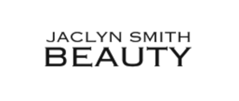 Black text that reads 'JACYNSMITHBEAUTY' on a black background.
