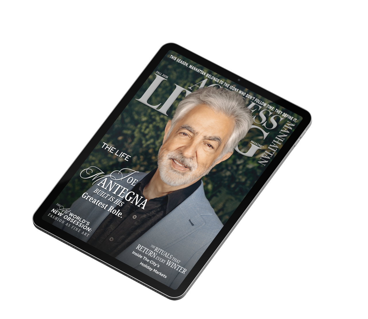 Ageless Living Manhattan Fall 2026 digital edition featuring Joe Mantegna
