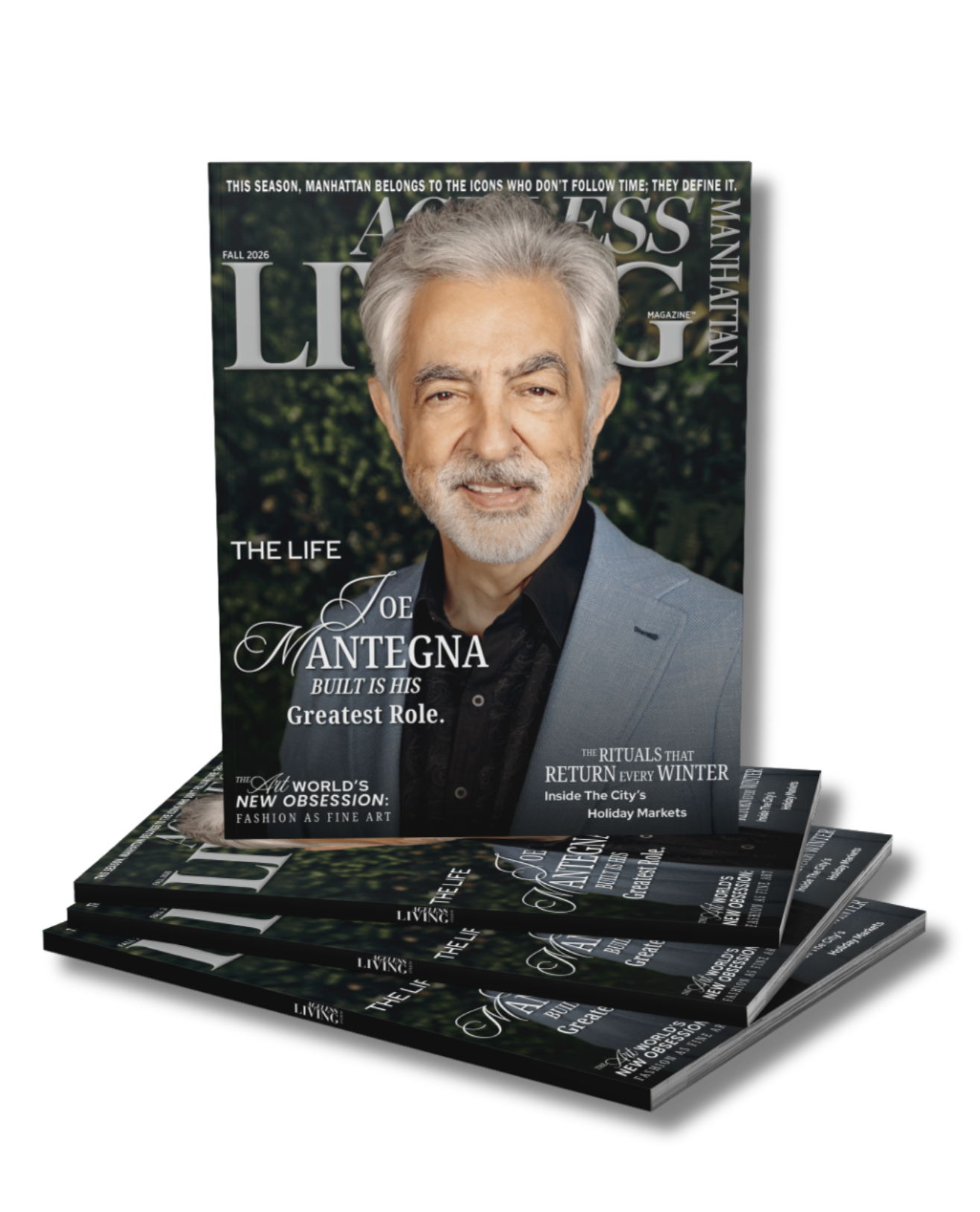 Ageless Living Manhattan Fall 2026 print edition featuring Joe Mantegna