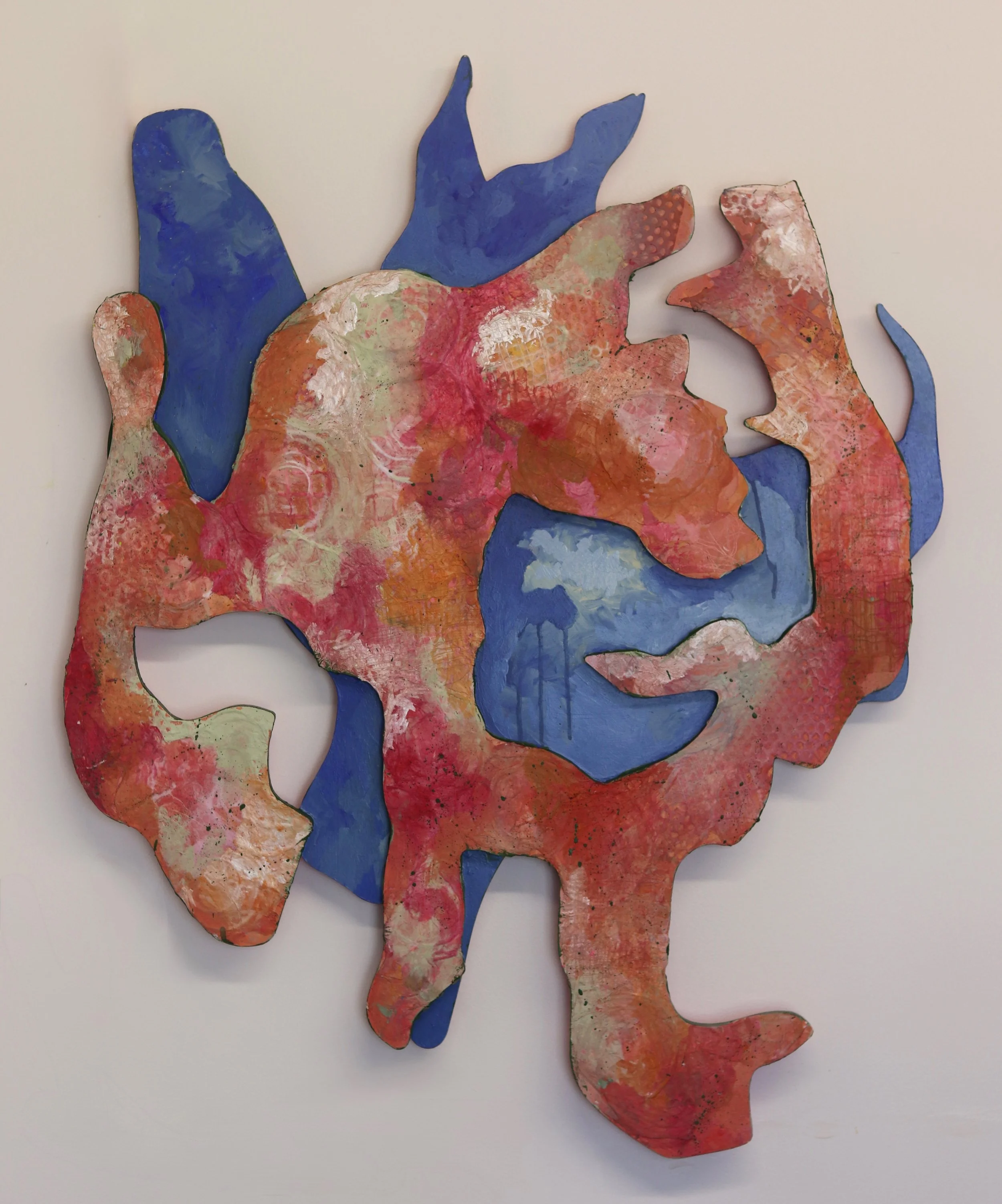 I refuse to loose my whimsy, sandplywood, mixed media and acrylic, 2026