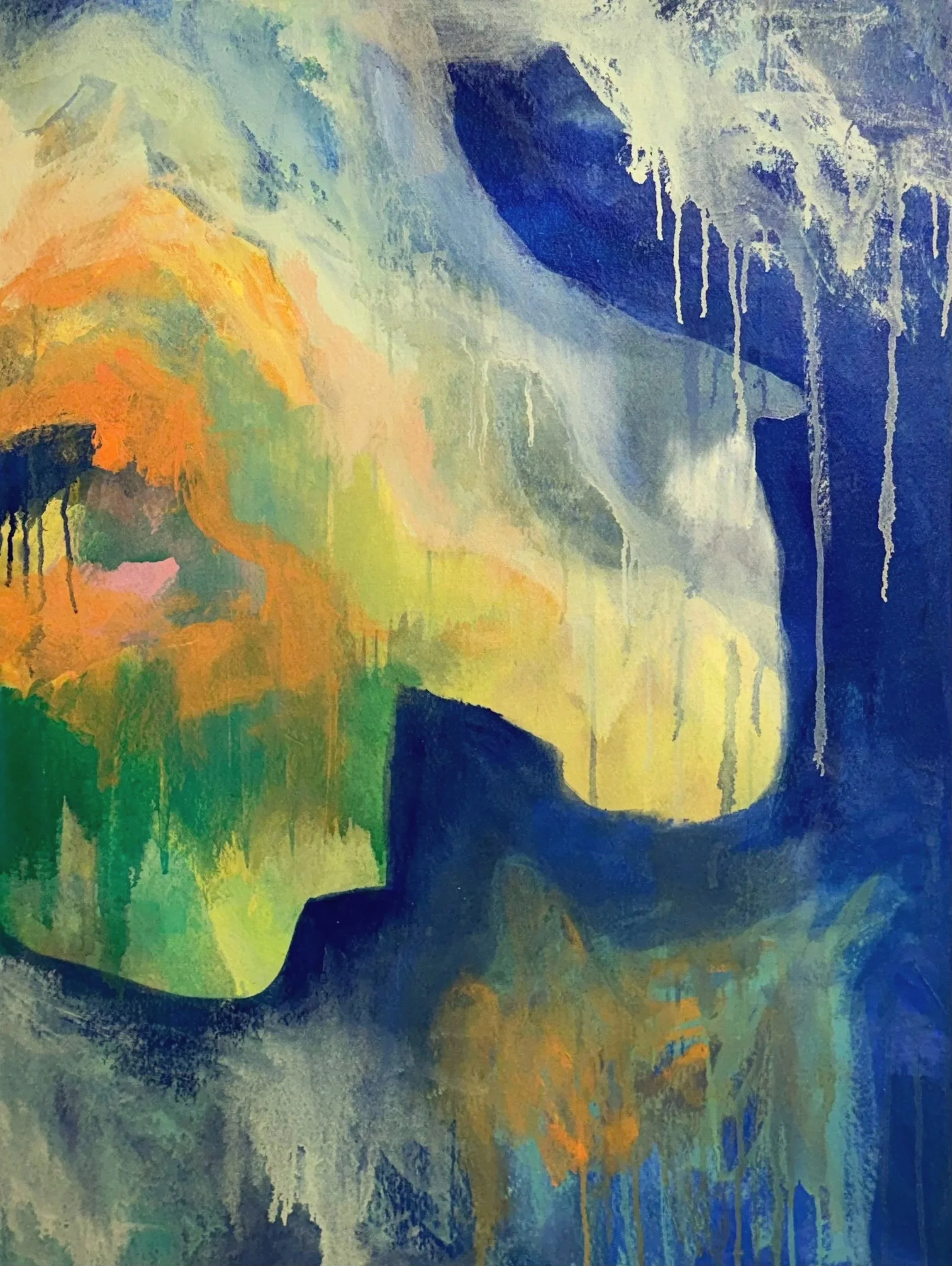 i think ill be okay, acrylic on primed canvas, 30x40in, 2025