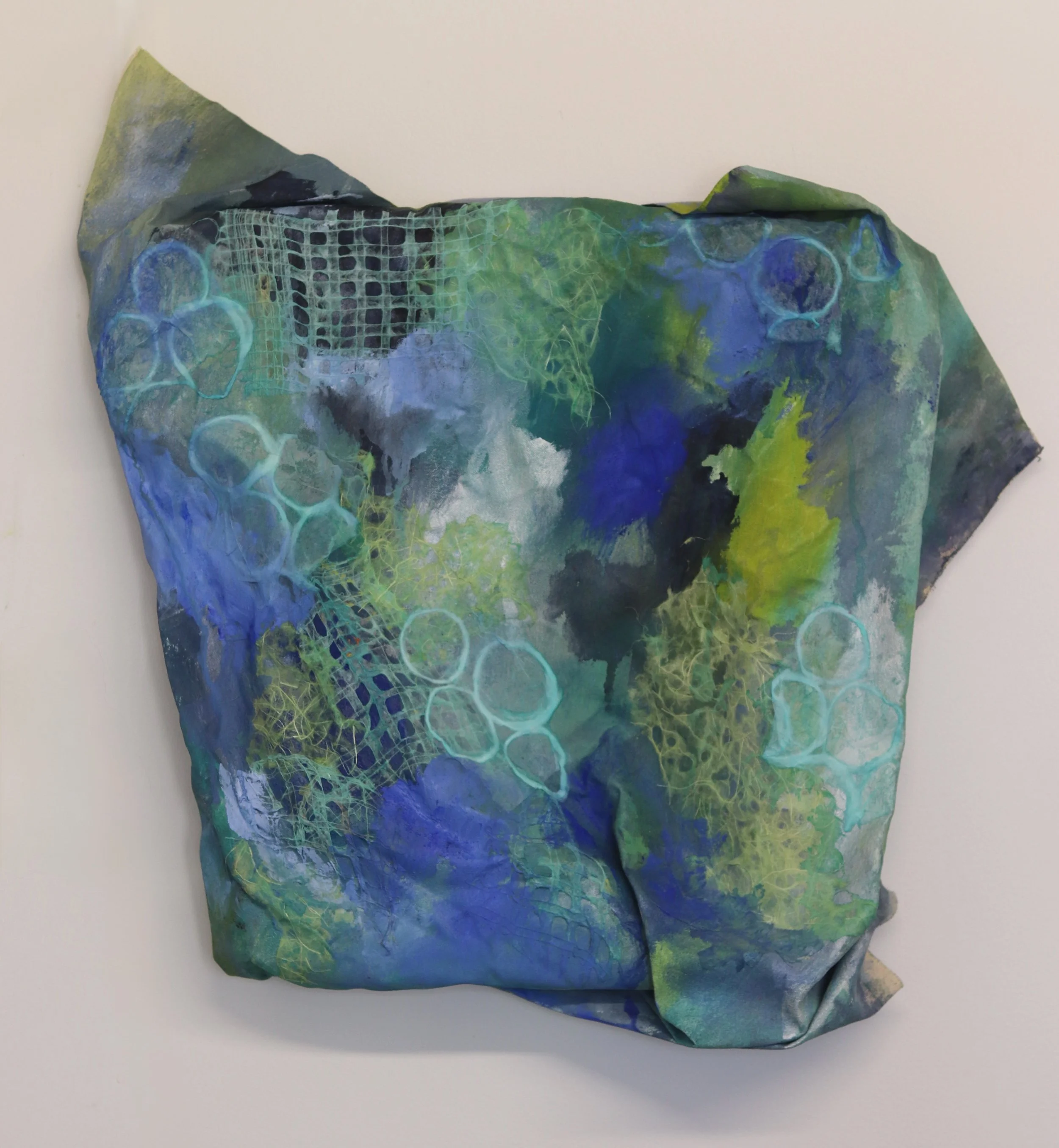 unpolished, messy and true, acrylic and mixed media on canvas, 2026