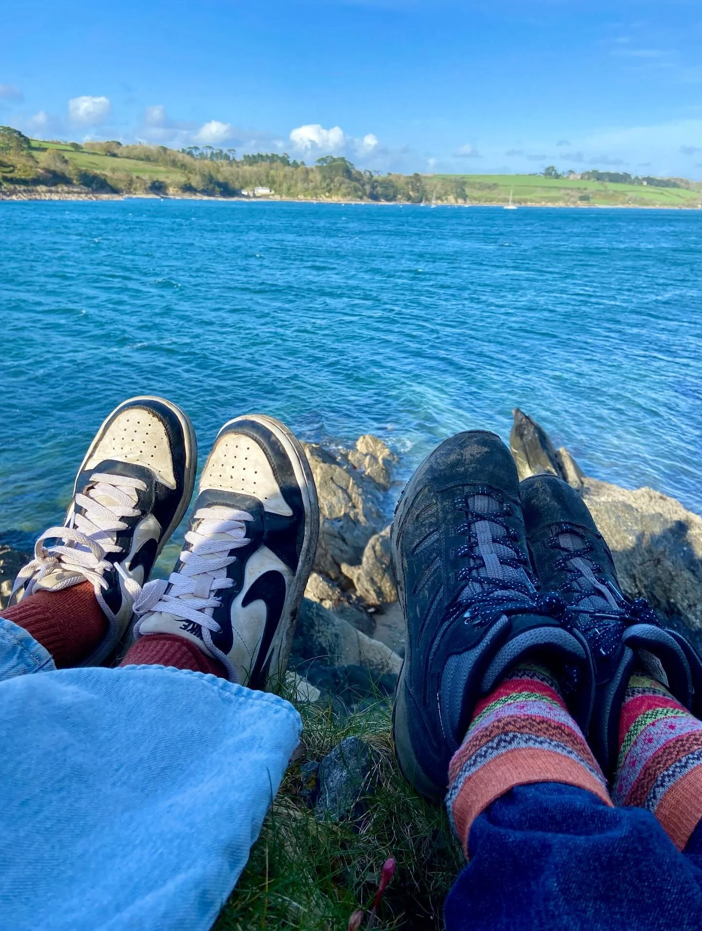 Tired feet after another gorgeous day of hiking in beautiful Cornwall ☀️ We've got so lucky with the weather, it has been sunny every day so far! Happy Thursday everyone!

#writingcommunity #authorsofinsta #authorsofinstagram #cornwall #hikingtrail