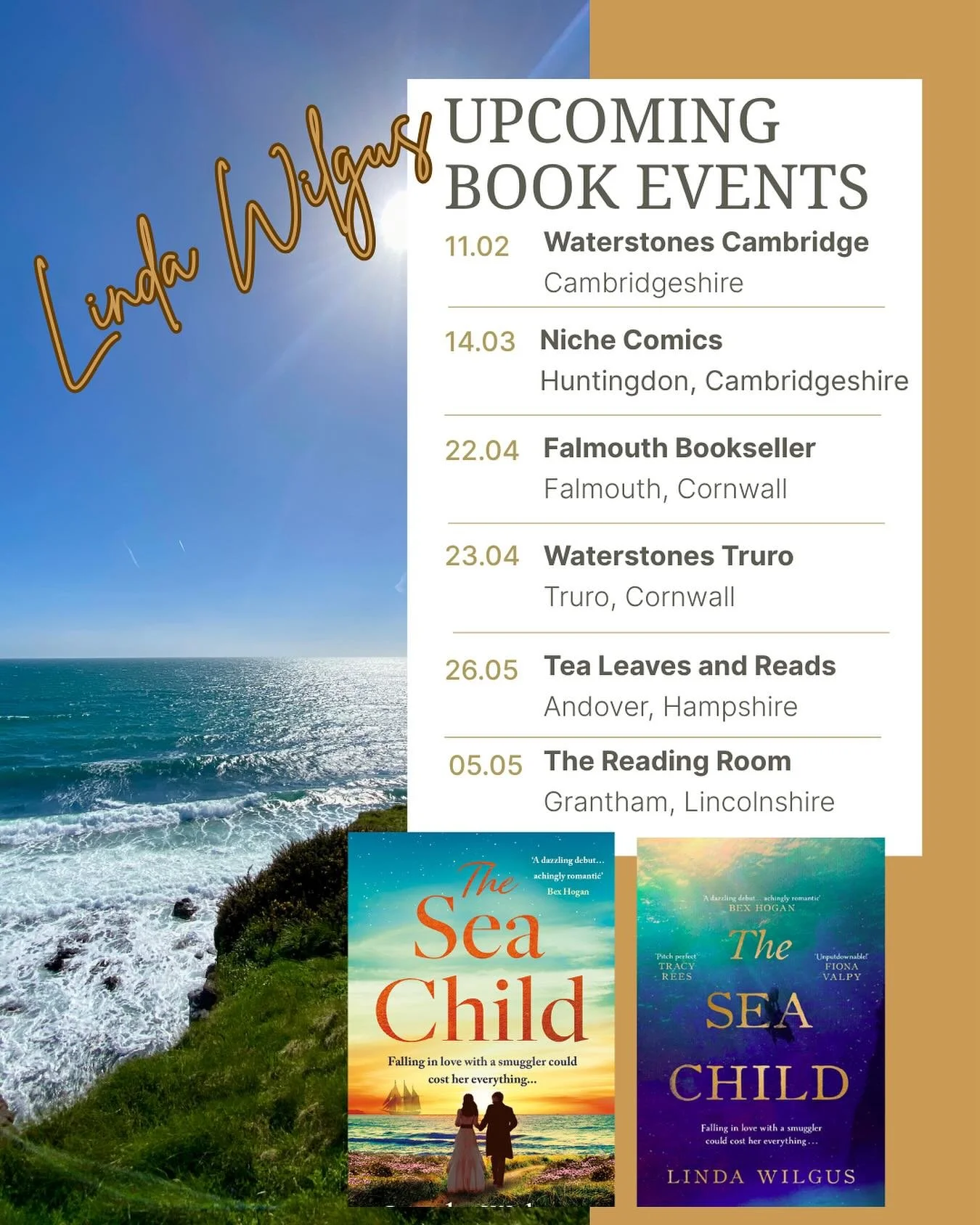 I've been meaning to share this list of book events I'm going to be doing! Two have already happened and I so enjoyed meeting readers at them, and there are more to come too 🤗 In any case, here is the list for now with book events and signings I&rsq