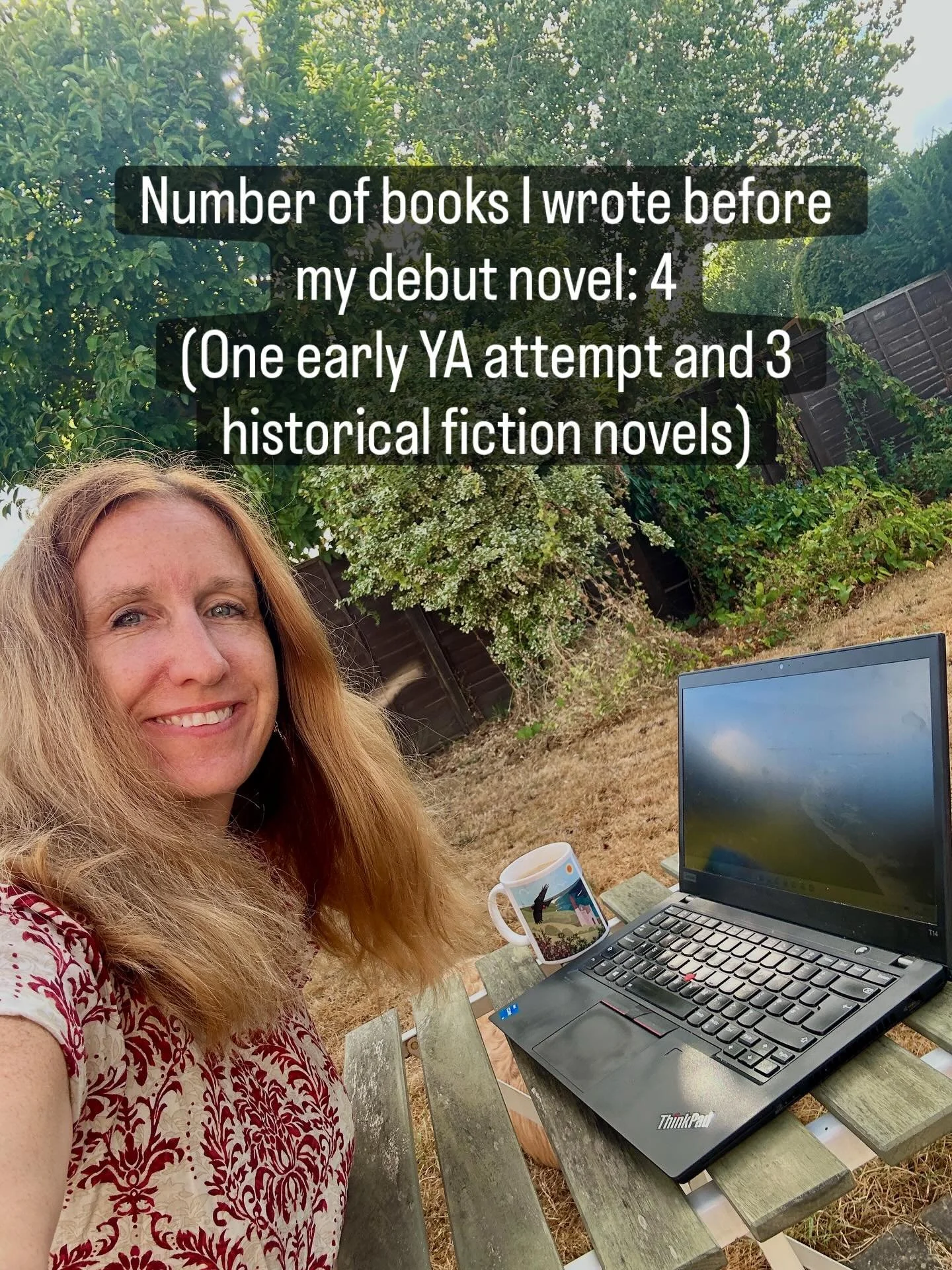 At events and in interviews, like most writers I often get asked about my journey to publication so here are some numbers 🤗

Number of books I wrote before my debut novel: 4
(One early YA attempt and 3 historical fiction novels)
Number of rejections
