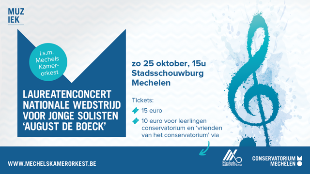 Laureatenconcert Nationale Wedstrijd voor Jonge Solisten 'August De Boeck'