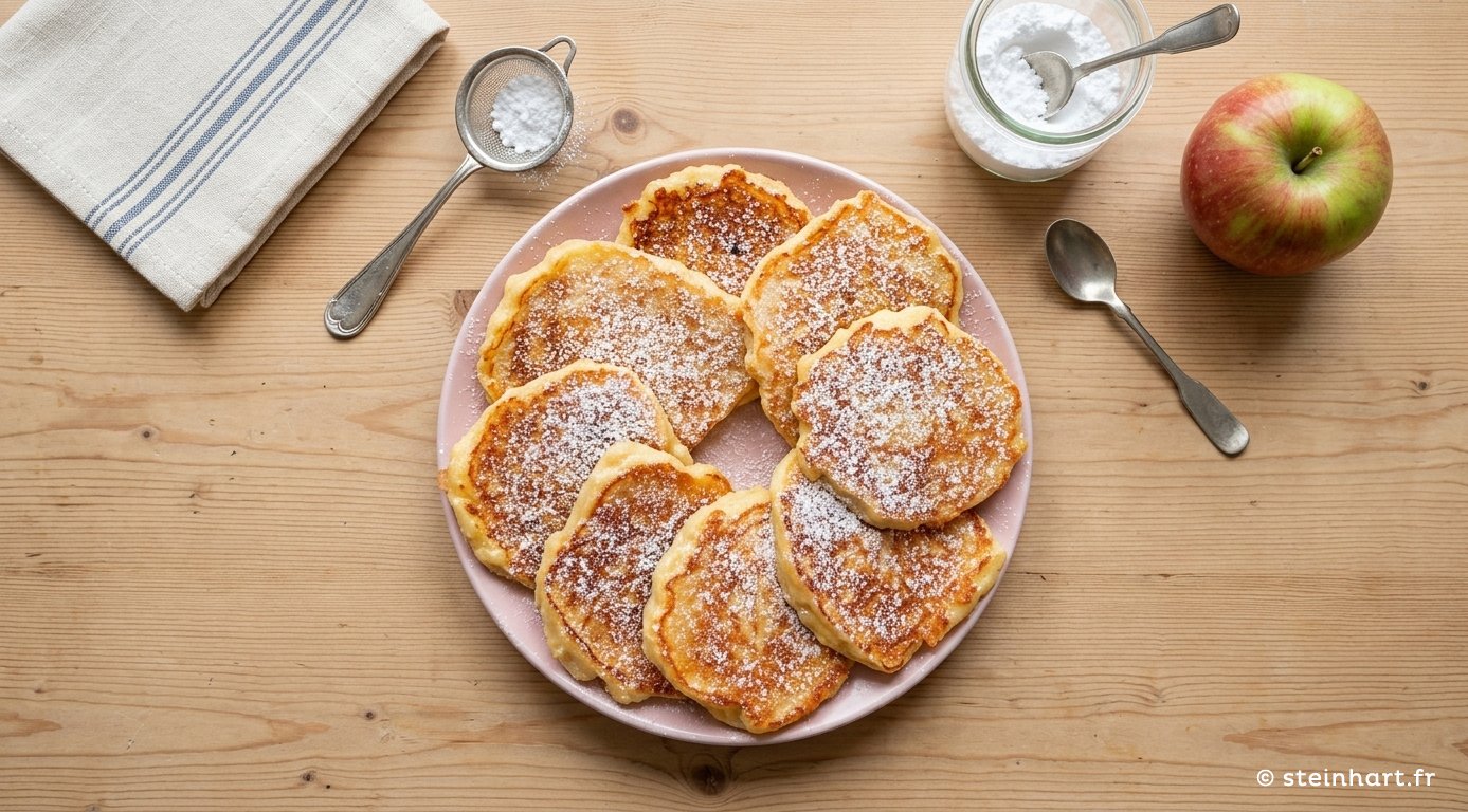 Recette d’Ebbelpònnkùùche du Steinhart (crêpes aux pommes)