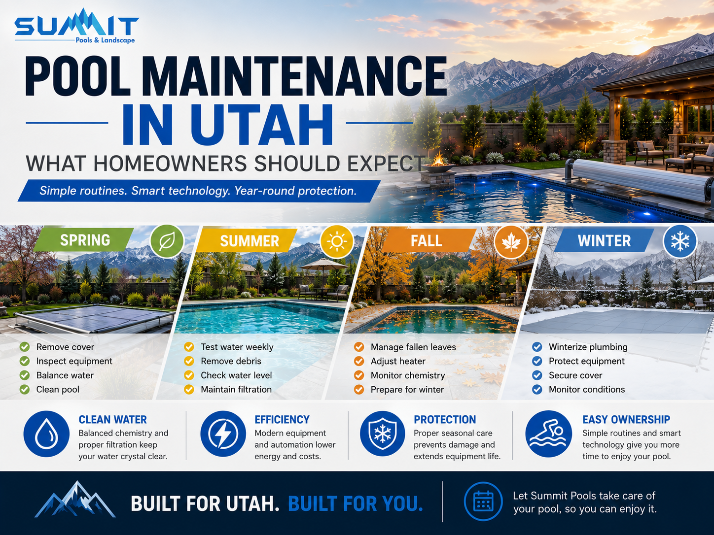 Pool Maintenance in Utah: What Homeowners Should Expect