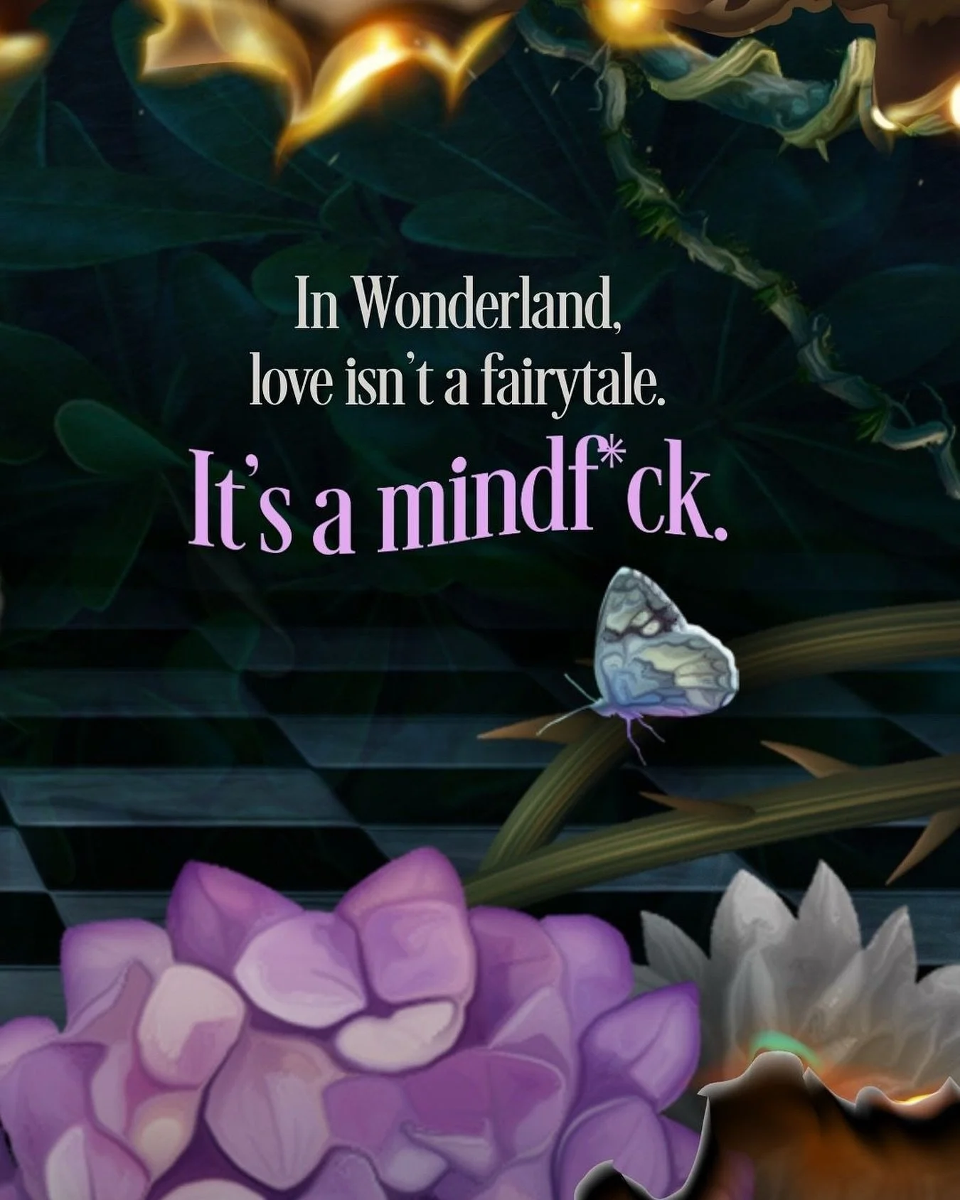 &hearts;️CRY MADNESS &spades;️

&spades; Modernized retelling
&hearts; Friends-to-lovers
&spades; He falls first/he falls harder
&hearts; Fairy tale-ish small town

MADDOX:
🎩 Morally Gray MMC
🎩 Pierced 🍆
🎩 St@lker Vibes

ALICE:
&hearts; Grumpy-is
