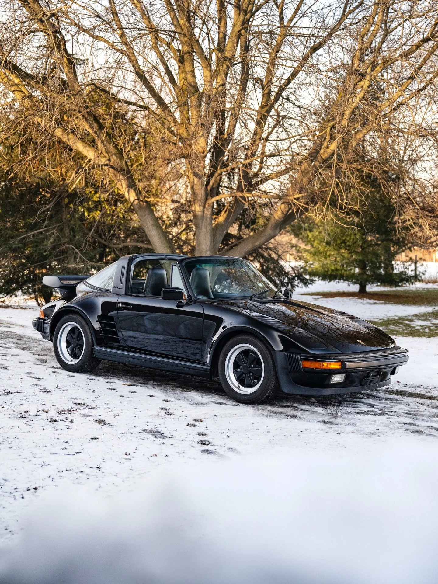 1 of only 8 Porsche 930 Turbo Slant Nose Targas ever built the by the Porsche Factory Special Wishes Department is crossing the block this week at @barrett_jackson Scottsdale! Last month I had the opportunity to photograph this piece of Porsche histo