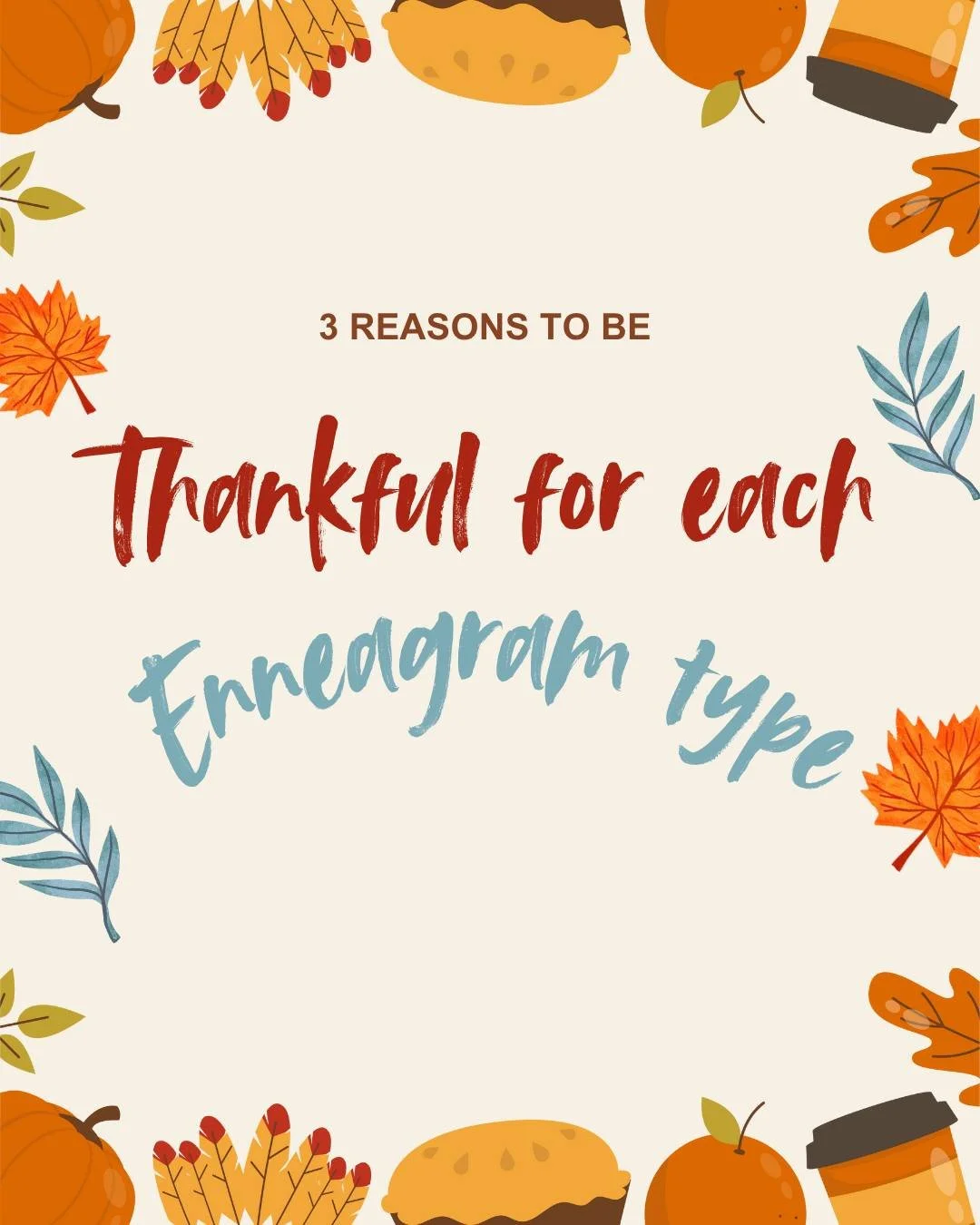 When you slow down long enough to really see your people, gratitude gets a whole lot easier.  And the Enneagram? It hands us the language we need to appreciate the unique gift each person brings to the table. 

God wires each of us with purpose, and 