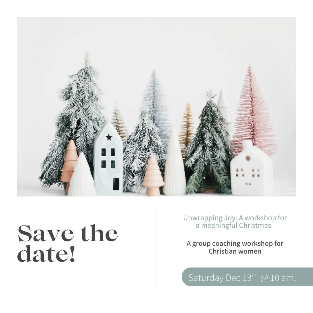 If you're craving a Christmas that feels less frantic and a whole lot more faithful, joyful, and grounded, then this is your invitation. 

Unwrapping Joy: A Workshop for a Meaningful Christmas on Saturday December 13th is exactly the soul reset your 