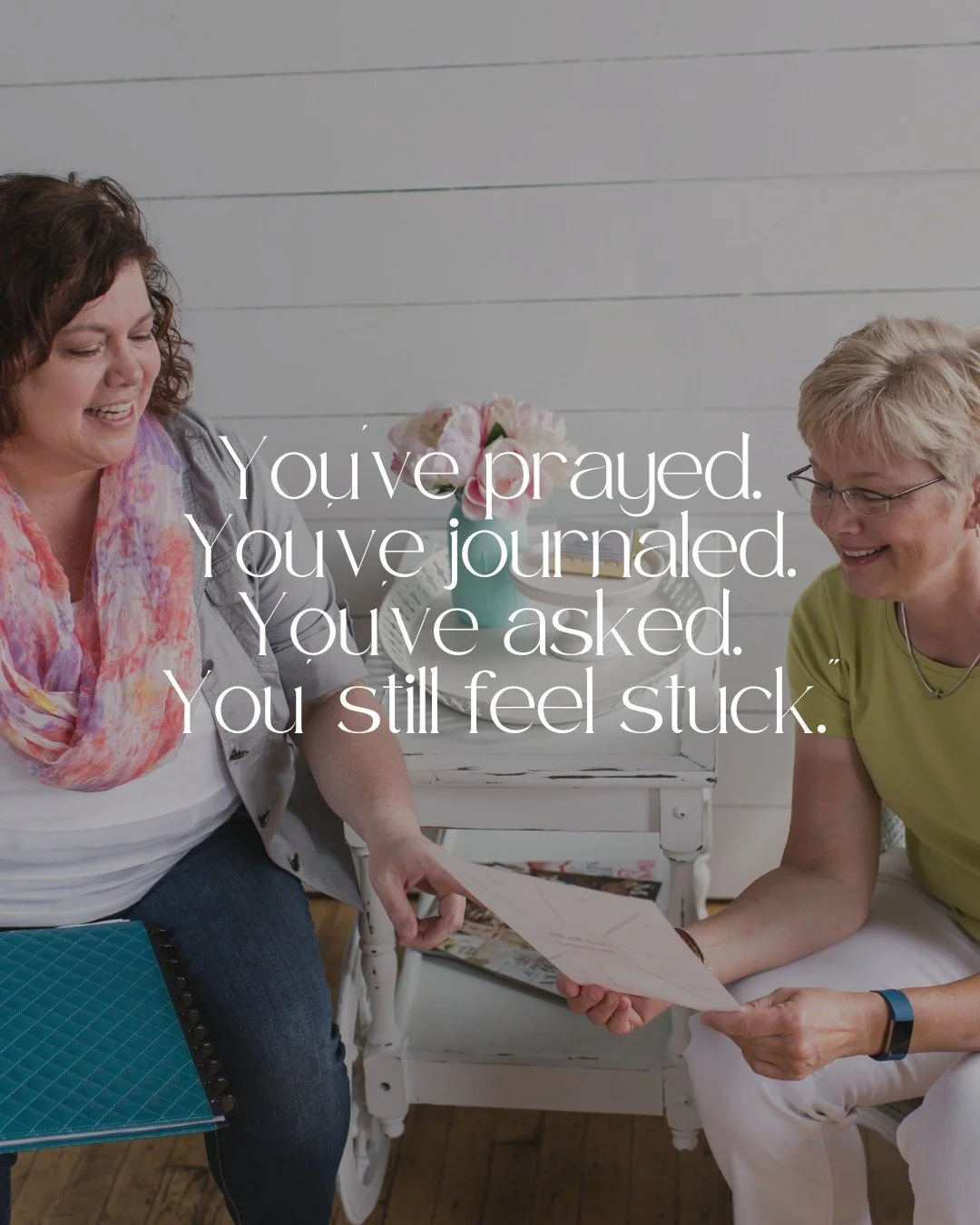 Maybe this is you..

You've been praying about the same thing for months. You have journals full of the same question in different words. You've talked to trusted friends. You've asked God for clarity more times than you can count.

And you still fee