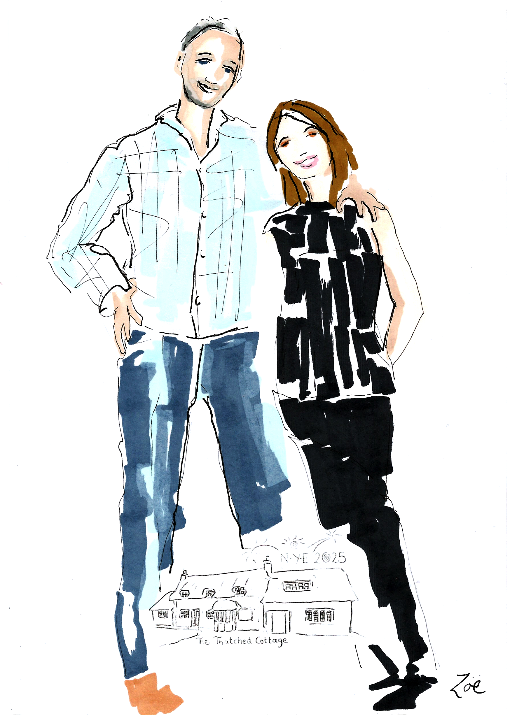 Couple at New Year's Eve party live event illustration.png