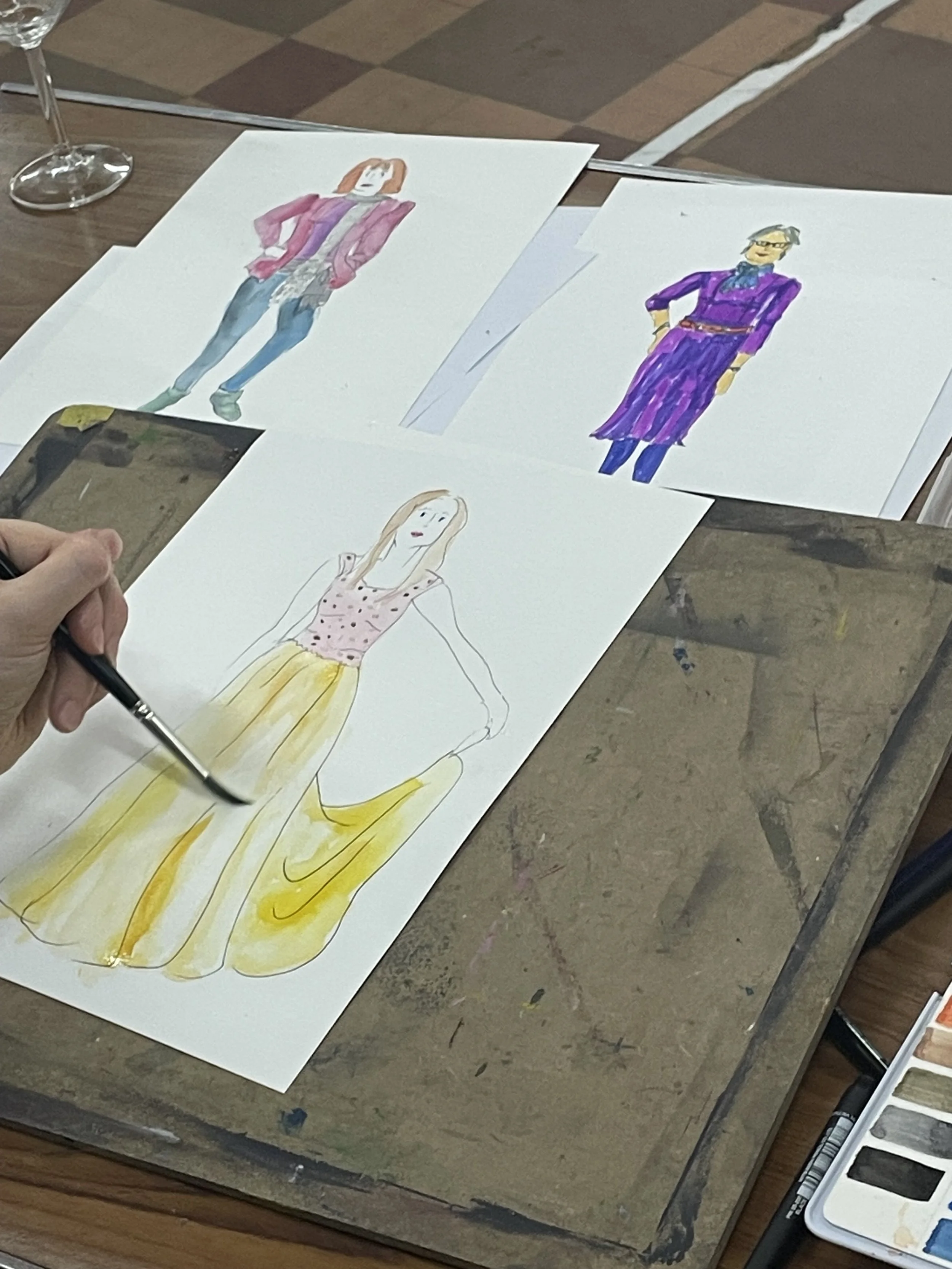 Gorgeous fashion illustrations at Dress Up and Draw.JPG