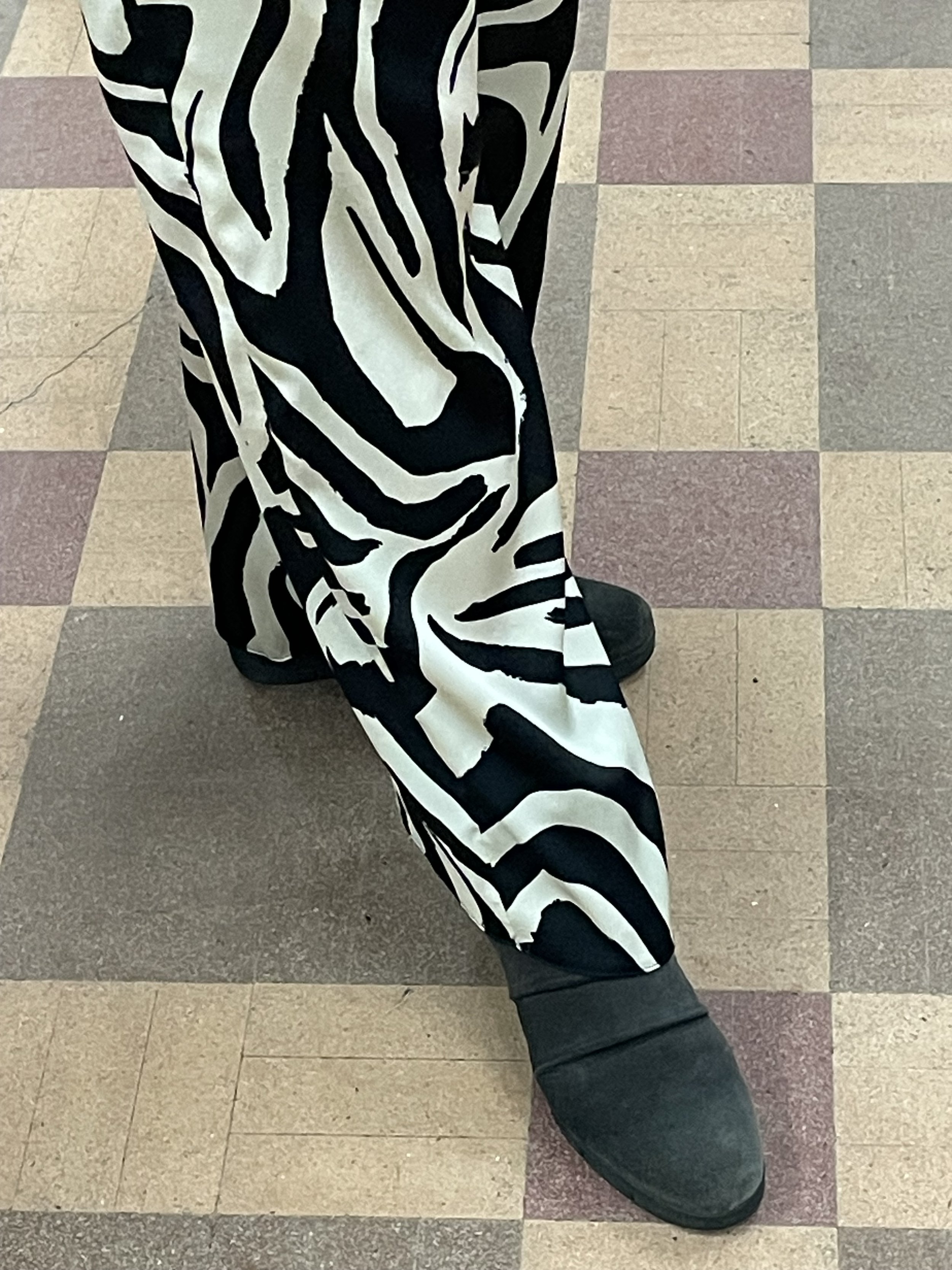 Black and white swirly trousers.JPG