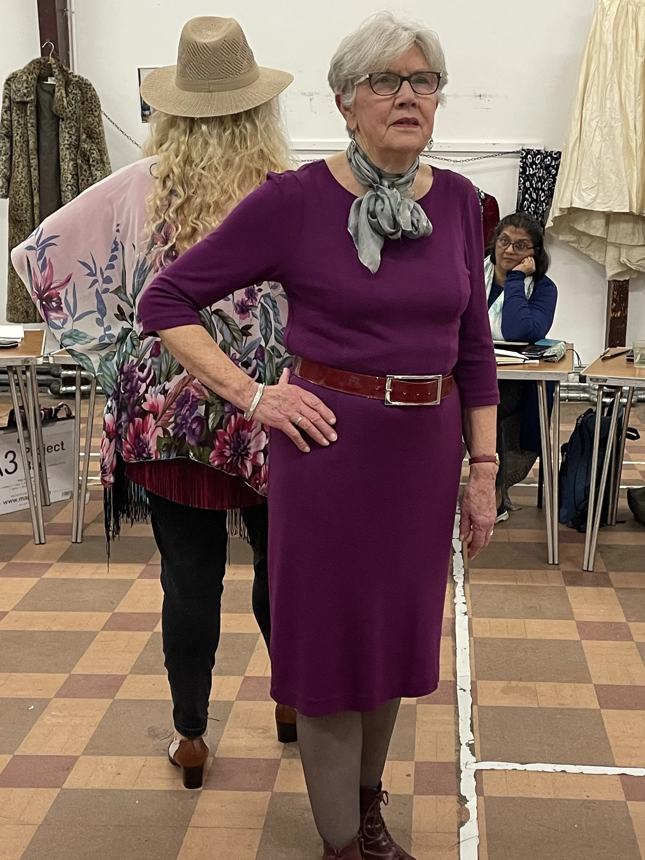 Two fabulous models at Dress Up and Draw.JPG