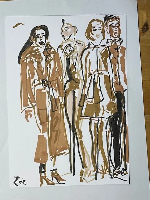 Caramel Rock models standing waiting before show ZPI.jpg