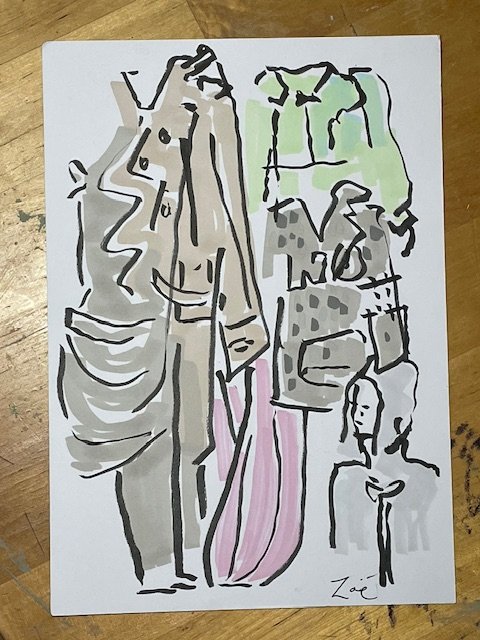 Justin Cassin Clothes selection from catwalk rapid sketch.jpg