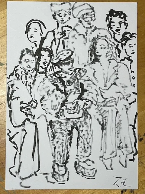 Justin Cassin front row more detail brushpen sketch.jpg