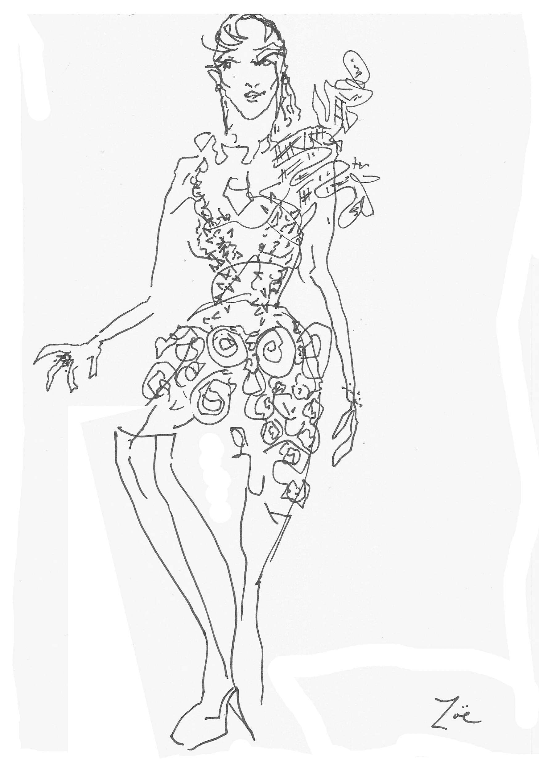 Karina Bond Live Illustration Zoe Parker Illustration another dancing model.png