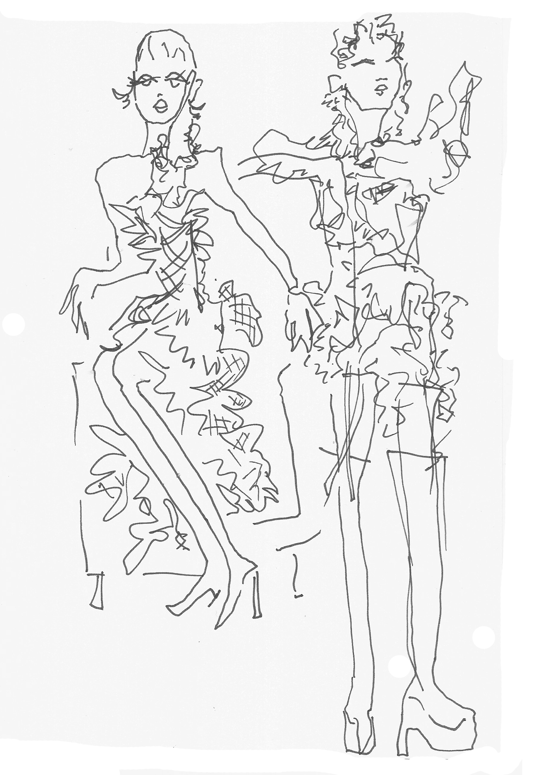 Karina Bond Live Illustration Zoe Parker Illustration seated model, one standing.png