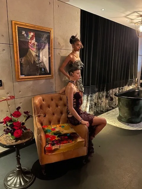 Camille and Harriet on the chairKarina Bond Vivarium.jpg