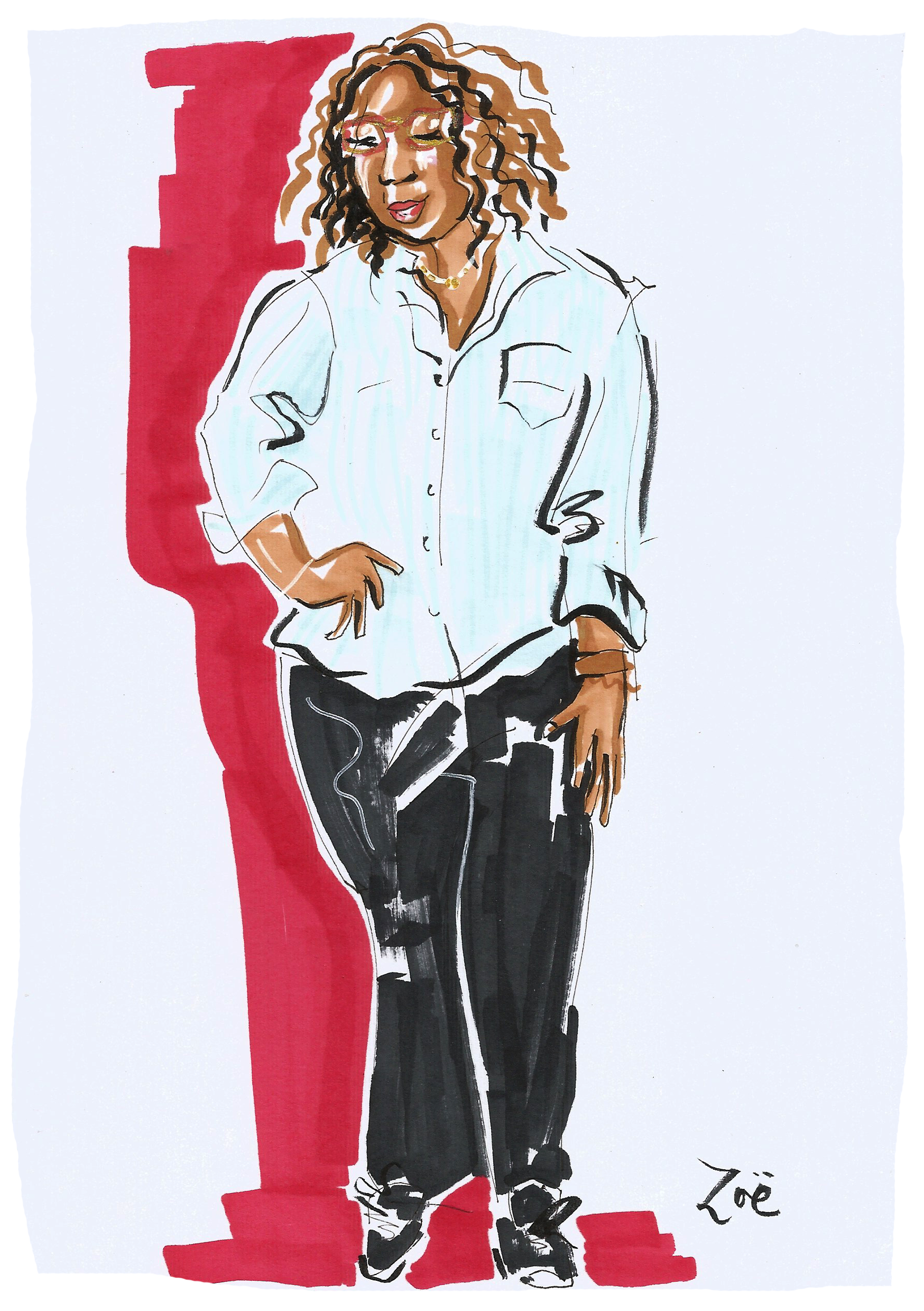 Ladies Who Latte Bromley winner of Zoe Parker Illustration live illustration raffle prize.png
