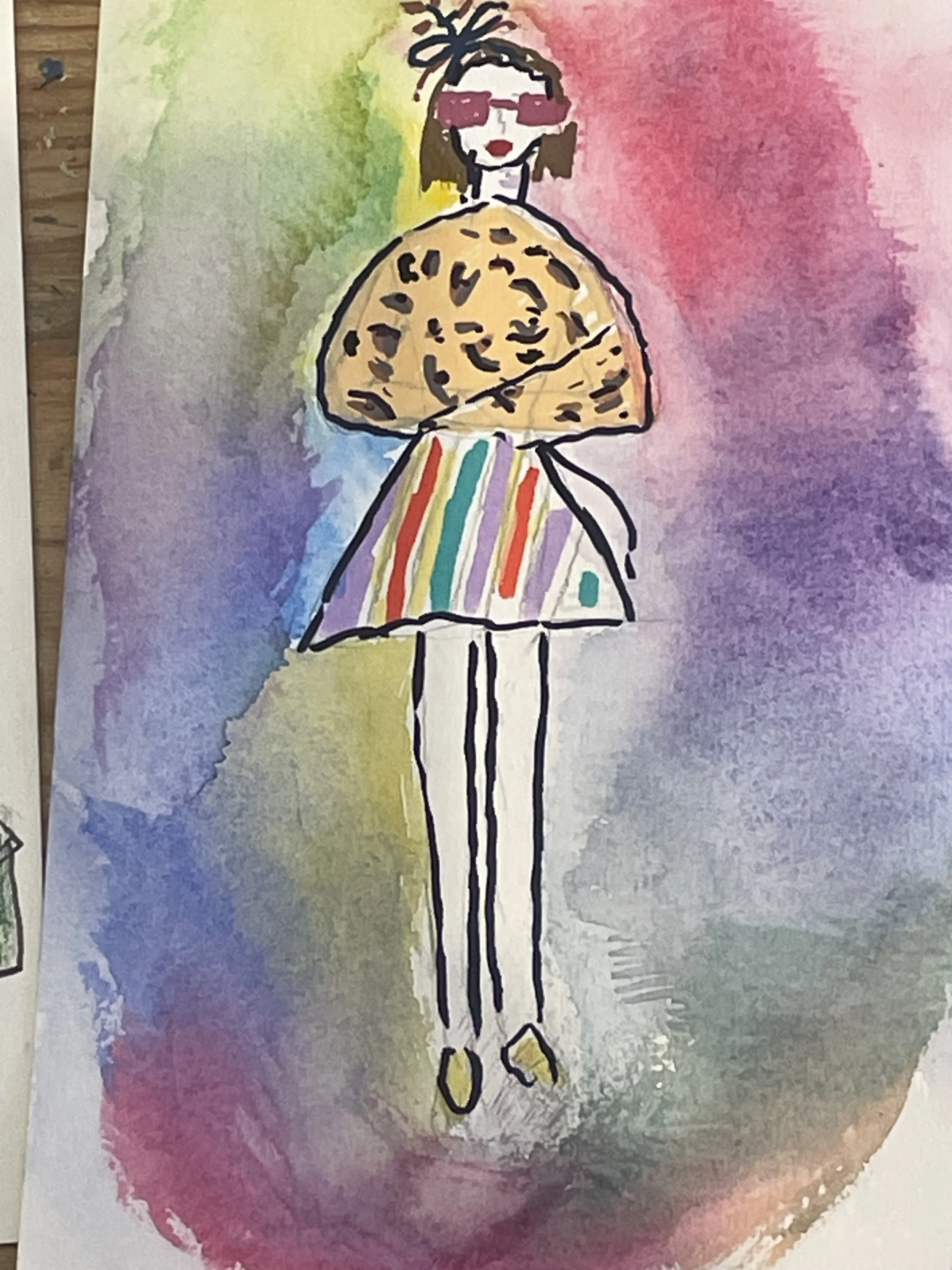 Dress Up and Draw Hive drawing watercolour background.JPEG