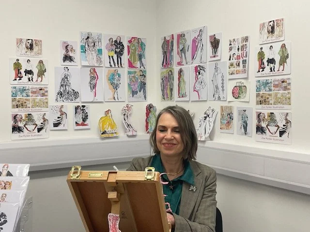 Fashion Illustrator and Live Event Artist in Croydon specialising in wedding illustration, portrait commissions, graphic recording and creative workshops. Explore art prints, live sketching for events and bespoke fashion artwork.