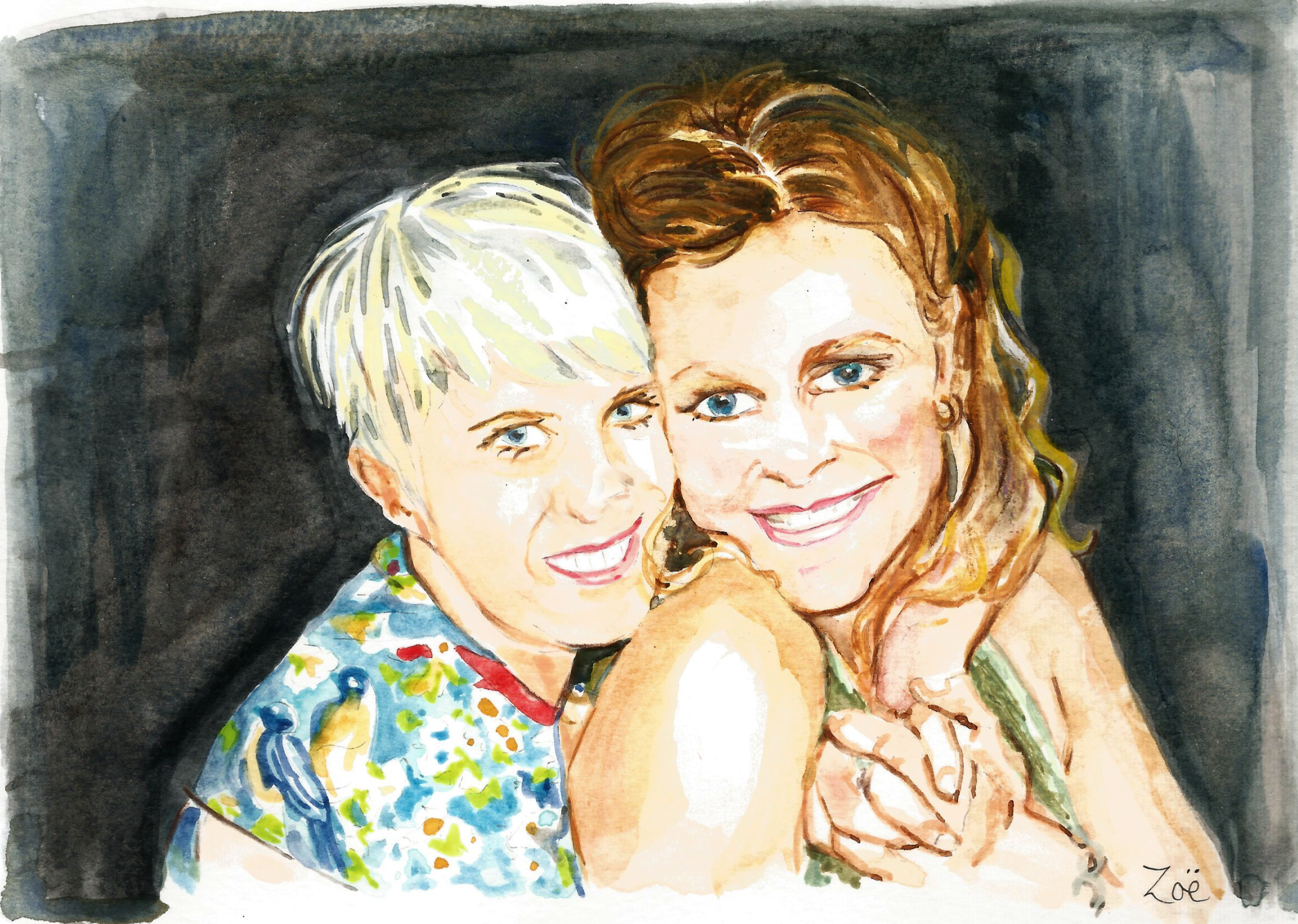 Watercolour Portrait Commission (size A5)