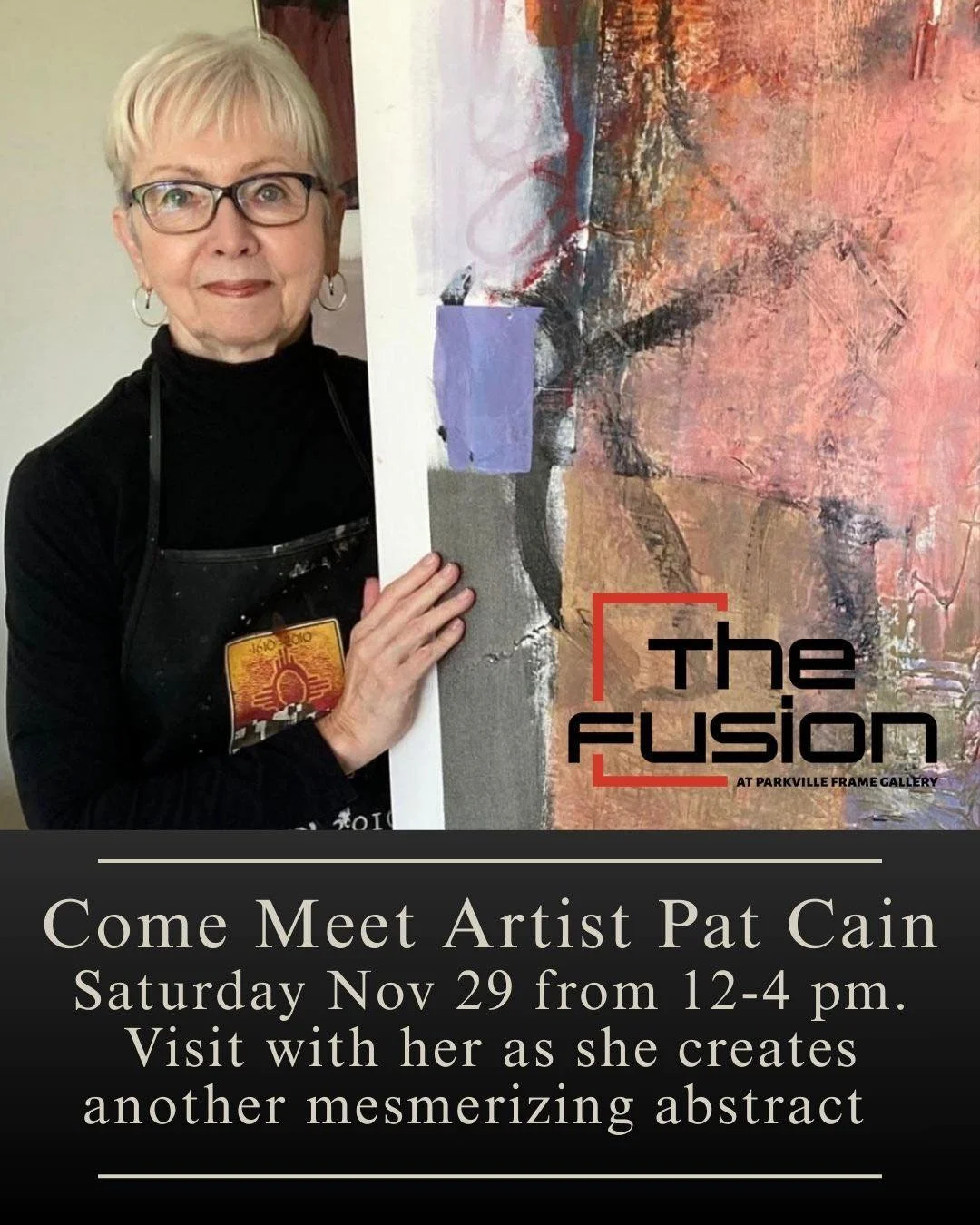 Small Business Saturday is this Saturday. 
While you&rsquo;re out, stop in to see Pat Cain paint LIVE!!! 

#patcainart #thefusionartgallery #smallbusinesssaturday #parkville #o #parkvillemo