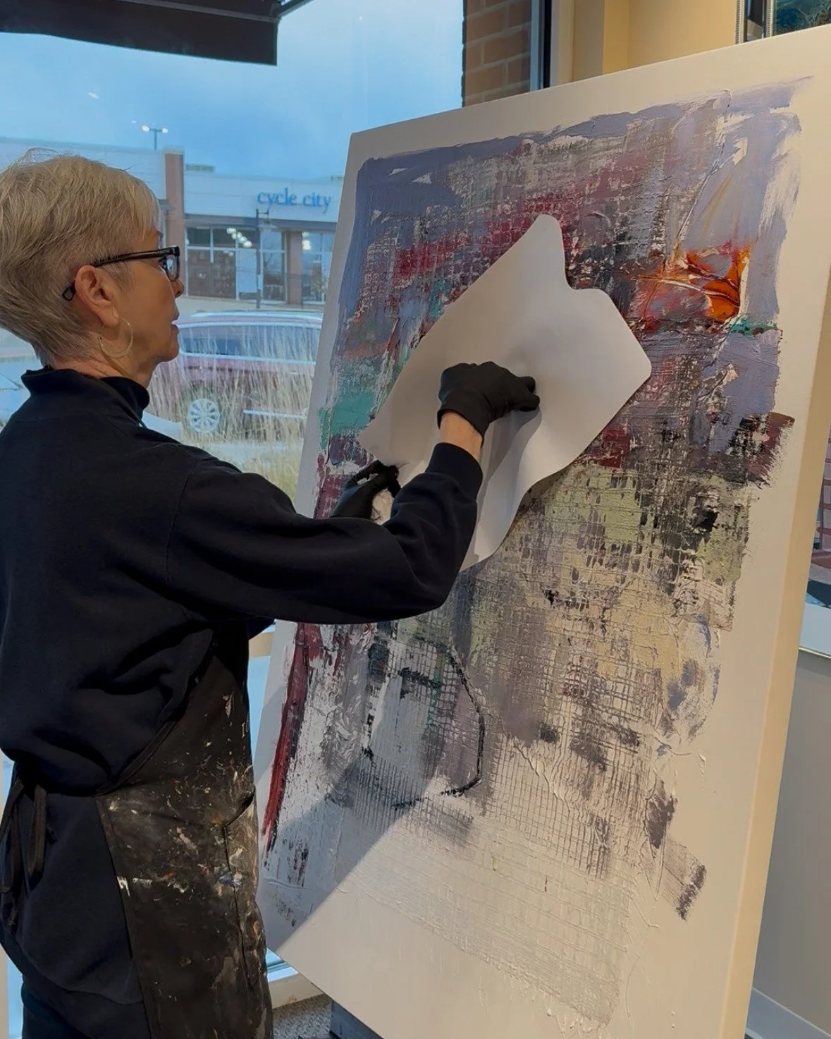 In case you missed Pat Cain painting LIVE this past Saturday, stay tuned for another live painting in the future. Until then, you can see her work at The Fusion. Her paintings are available for purchase both in-person as well as online at www.parkvil