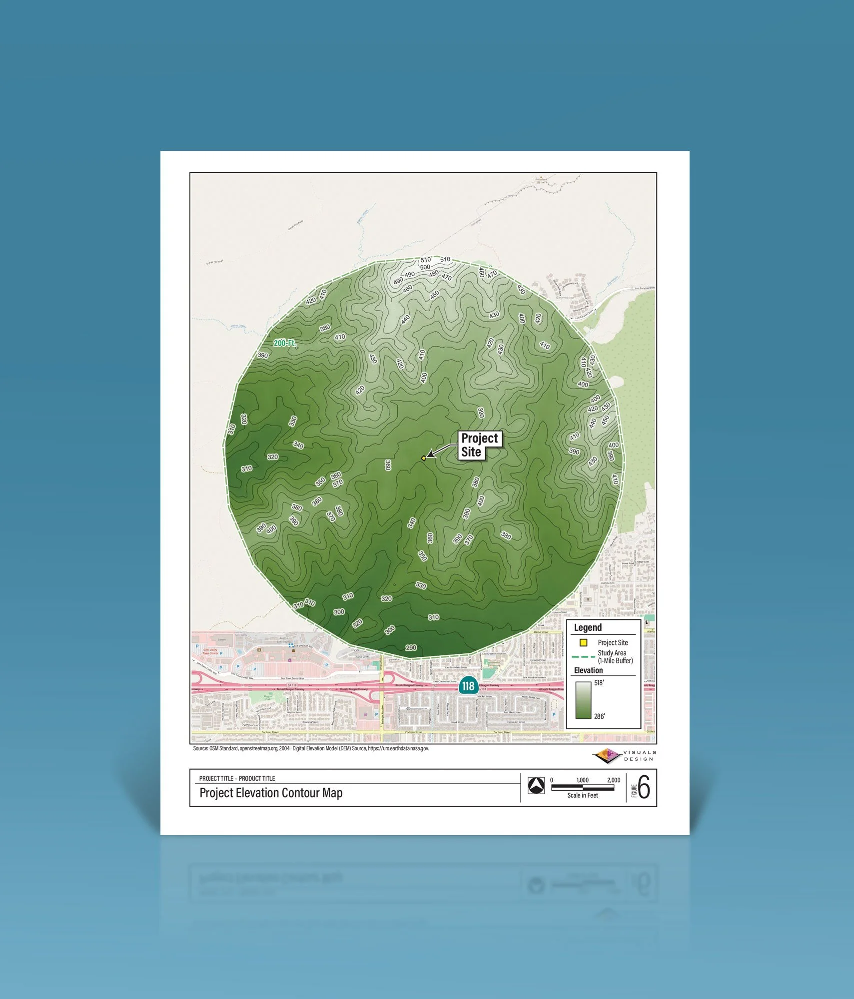 Visuals Design - Elevation Contour Maps