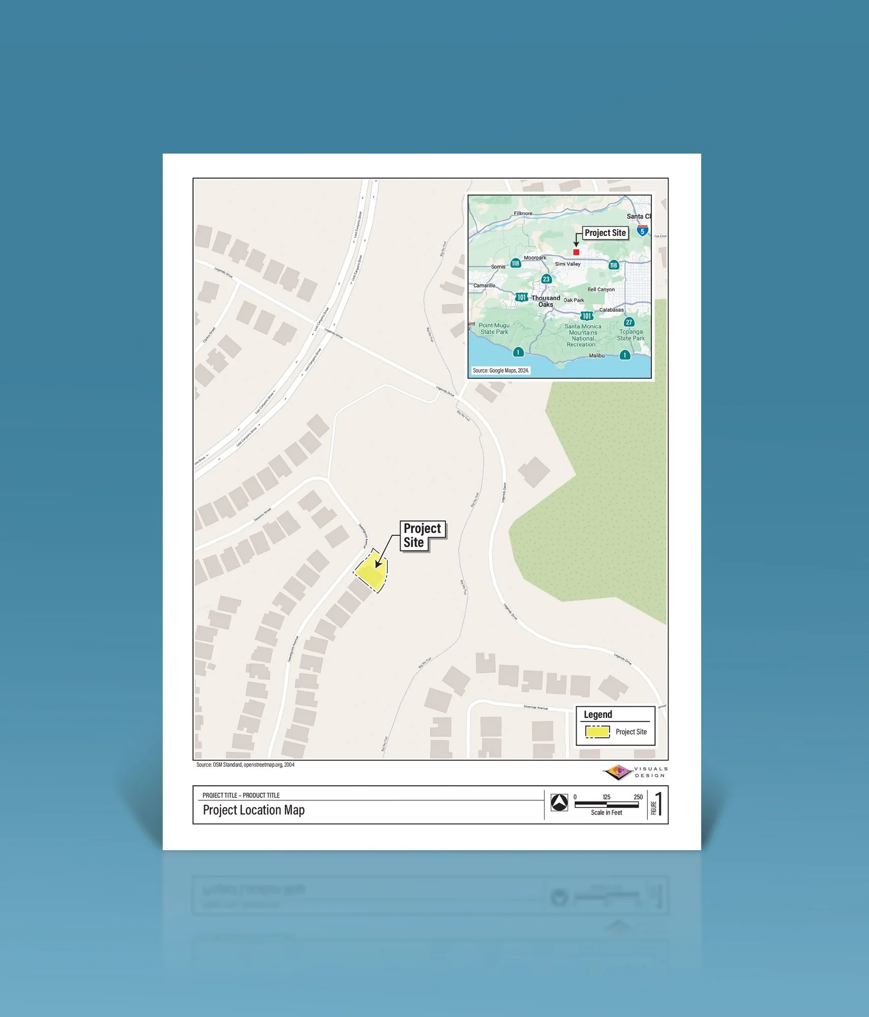 Visuals Design Regional Location Map