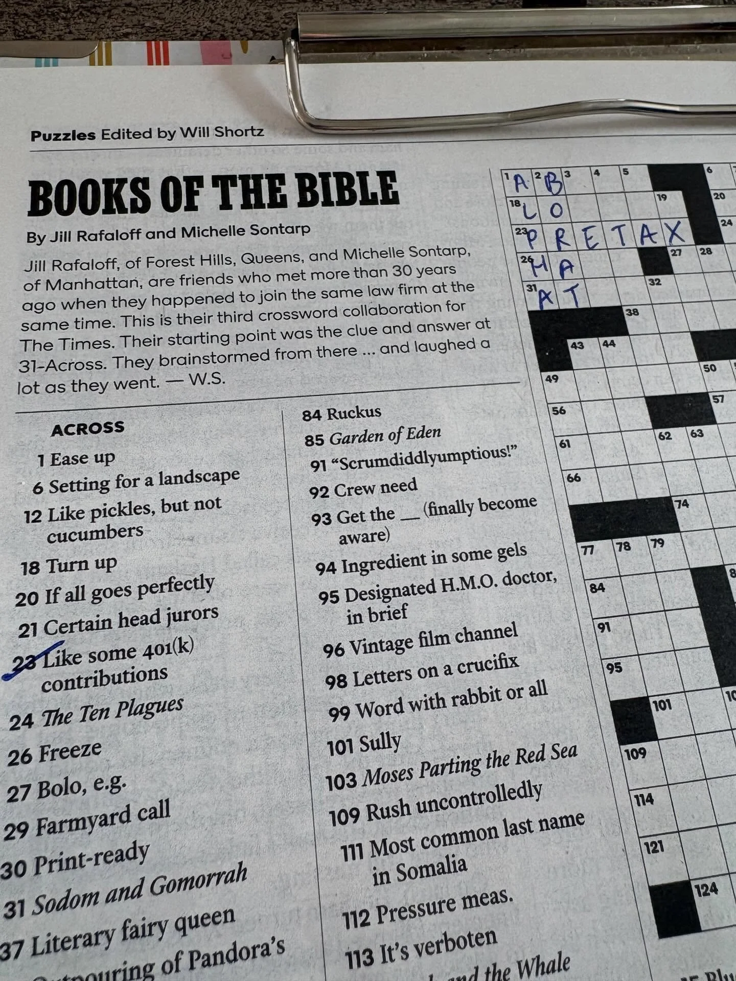 Happy Saturday! Even my crossword is trolling me now&hellip;at least it was an easy answer. 🤣🤷🏻&zwj;♀️