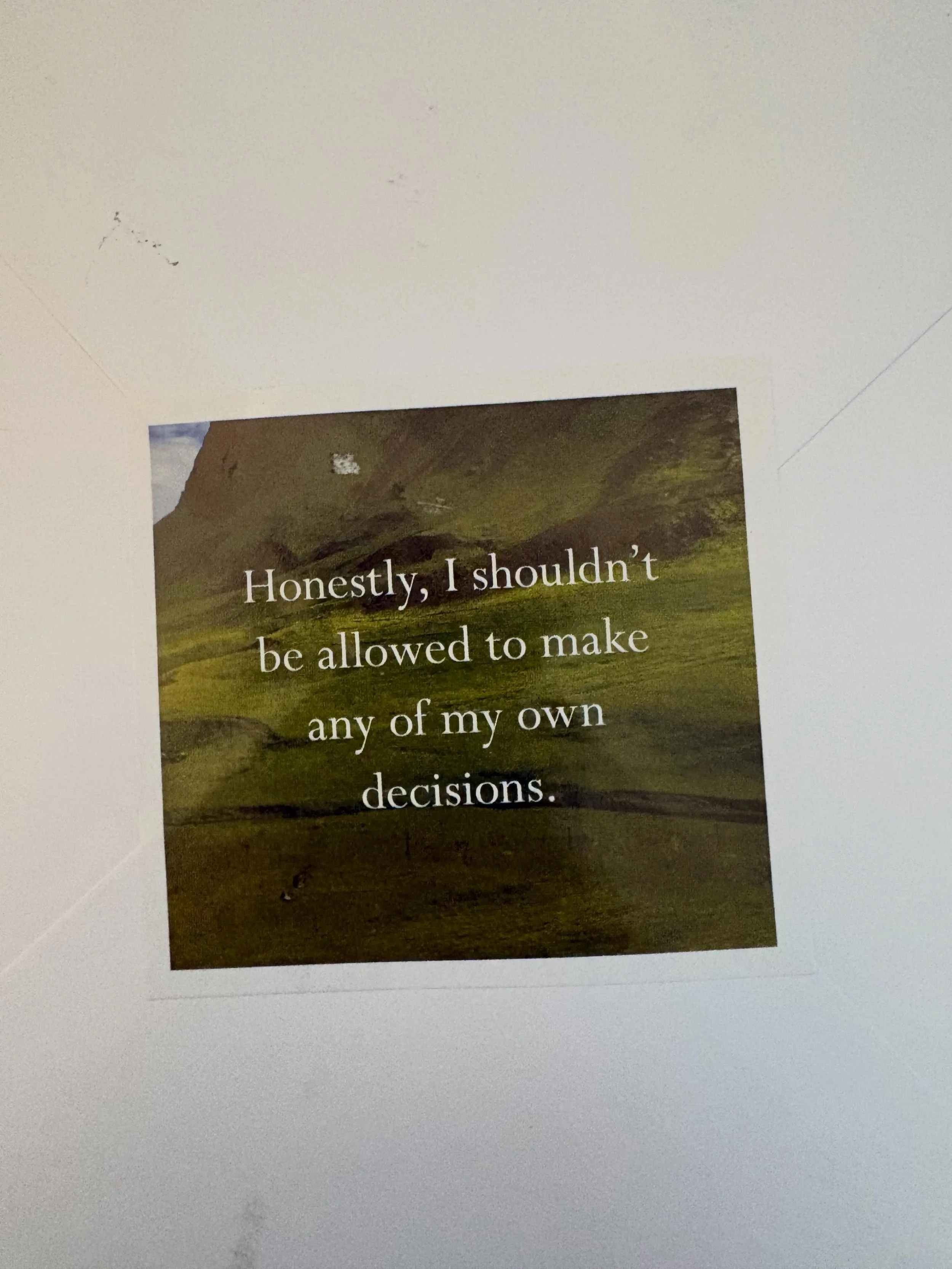 Happy Sunday! A wonderful client and friend sent me a note with this sticker on the back. I love it because it could apply to anything. We are all experts in our own realms, right? And hopefully, we give non experts grace when they ask us questions o