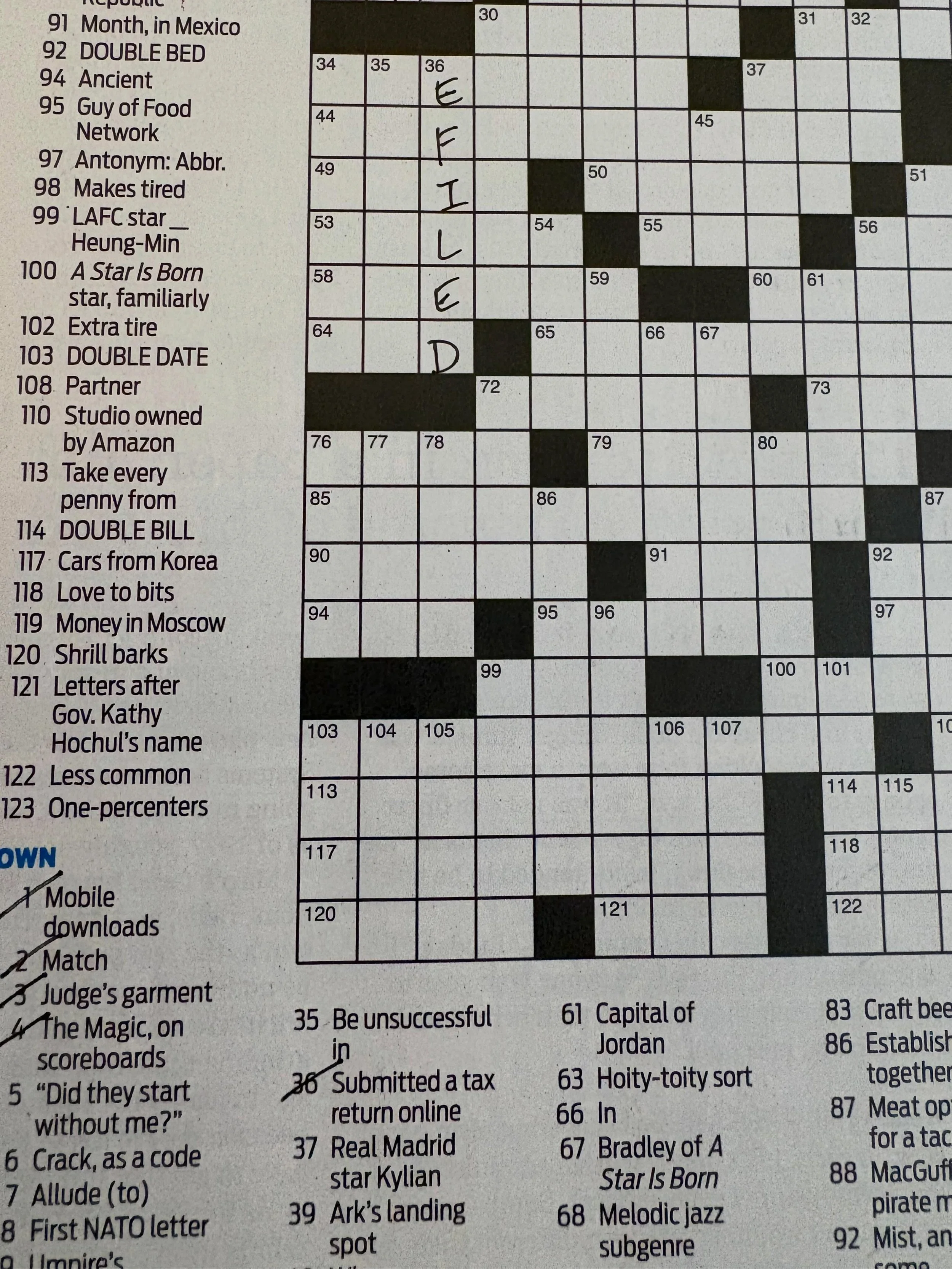 Happy Friday! Sometimes it feels like the Boston Globe crossword puzzle writers are as obsessed with taxes as I am. 36 Down &ldquo;submitted a tax return&rdquo; - let&rsquo;s talk about e-filing.

The best rule of thumb with the current iteration of 