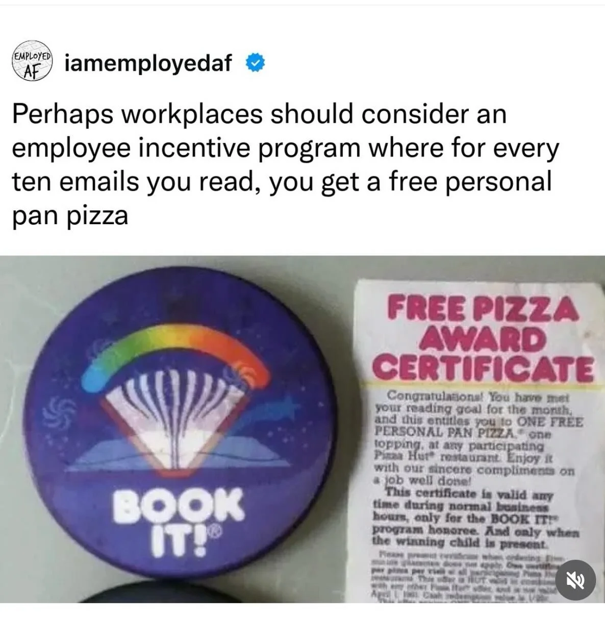 Happy Saturday! I think I earned 10 personal pan pizzas today. Being away from the office for a week meant a lot of correspondence to reply to today (and tomorrow, thanks for your patience if you are waiting on me).

I loved Book It when I was kid (s