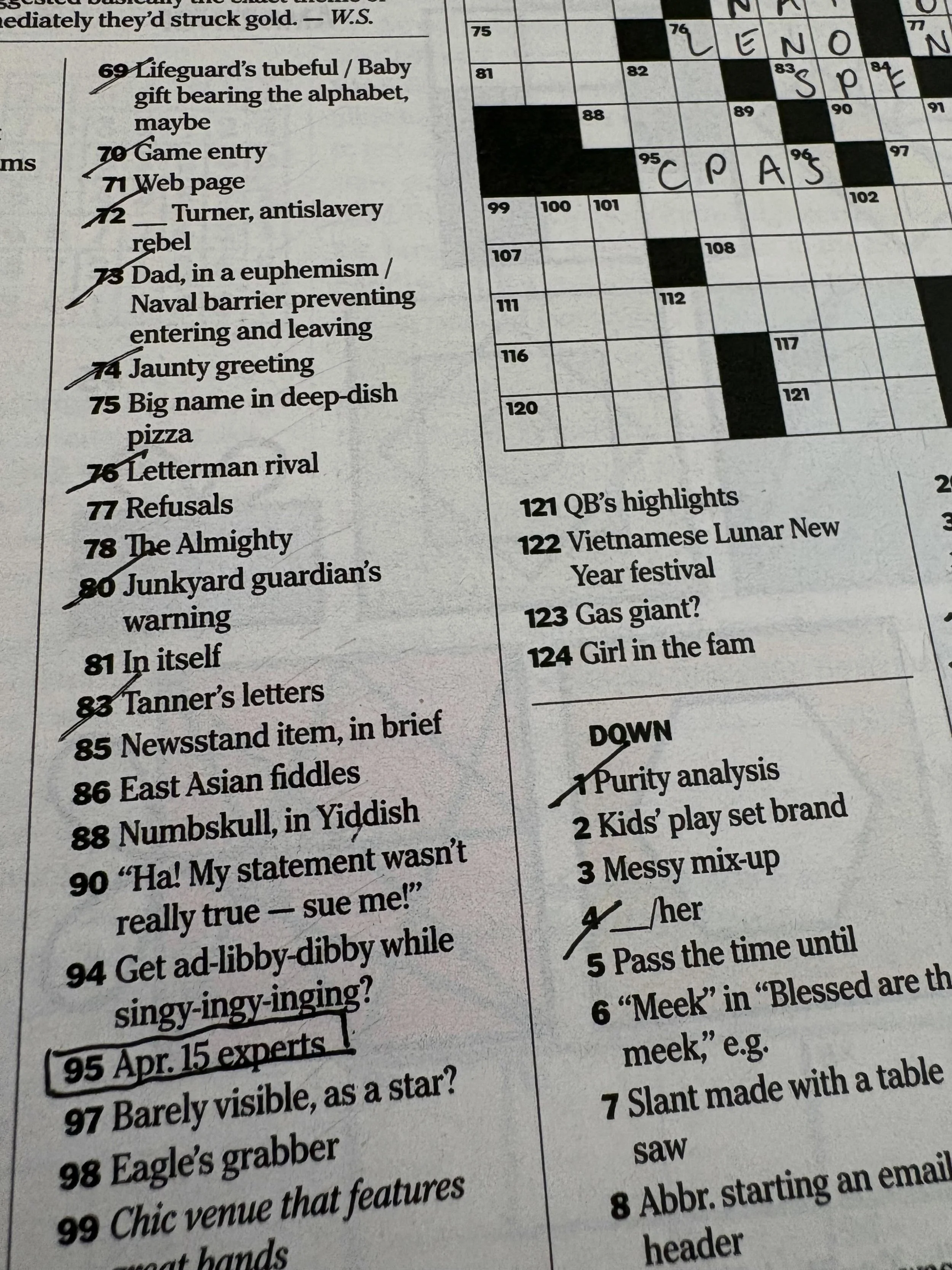 Happy Sunday! Thank you to the NYT crossword for the shoutout, but I am also here to remind you that we are around all year&hellip;and that estimated payments are due four times per year. The next deadline? June 15th!

If you owed last year, you prob