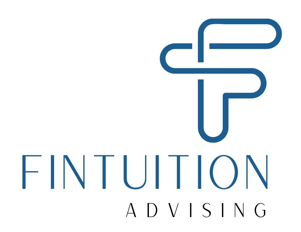 A vertical Fintuition logo