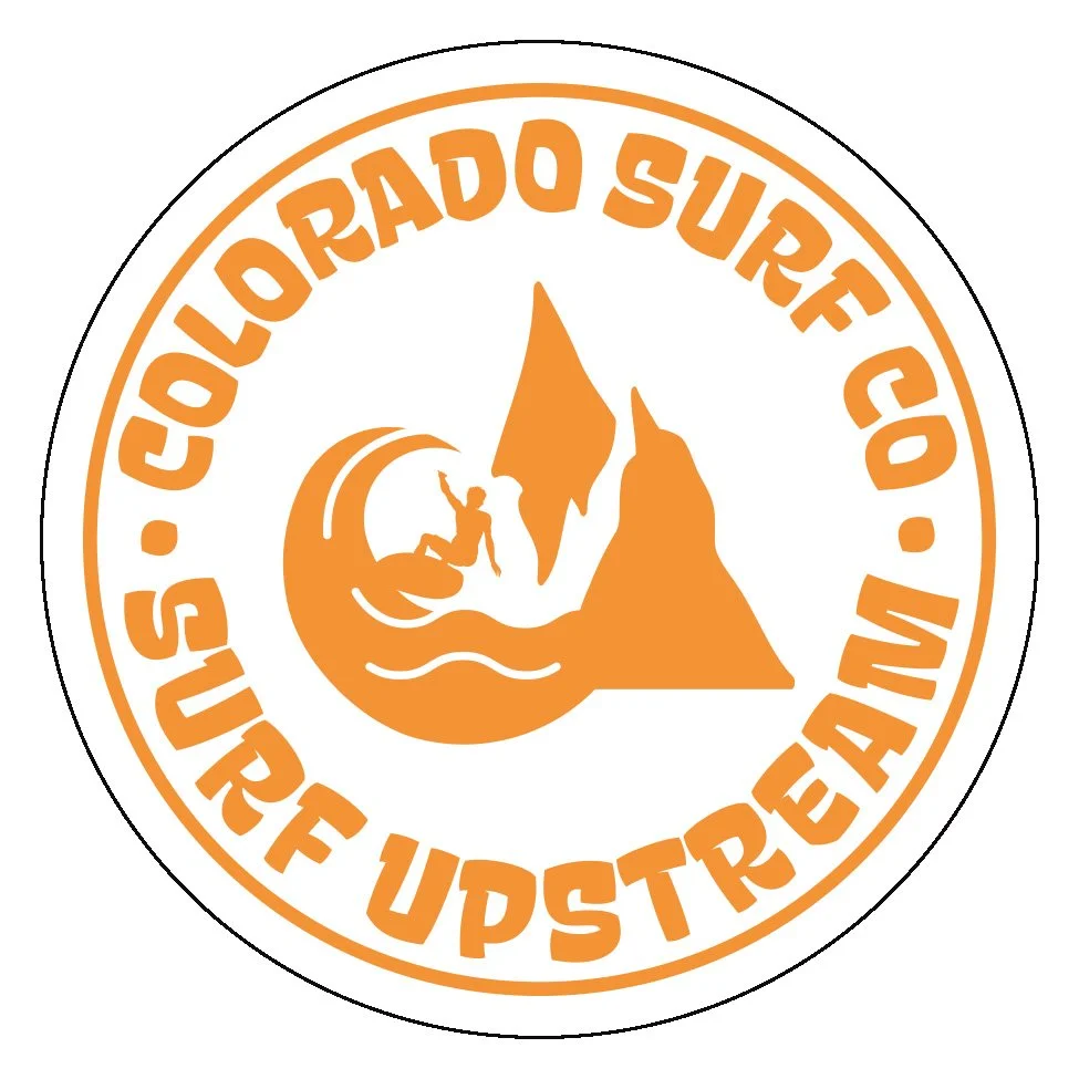 "Surf Upstream" Sticker