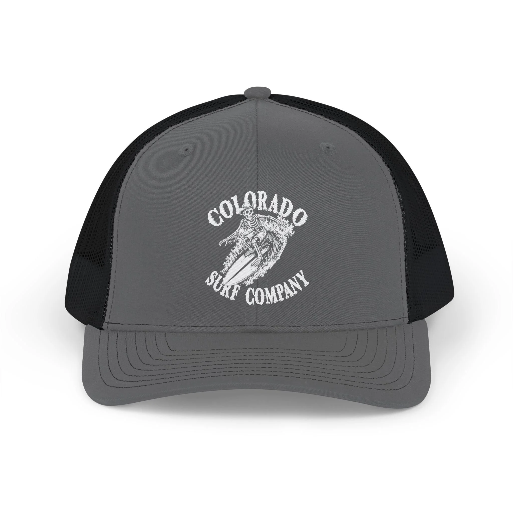 "Surfing Cowboy Skeleton" Snapback Trucker Cap