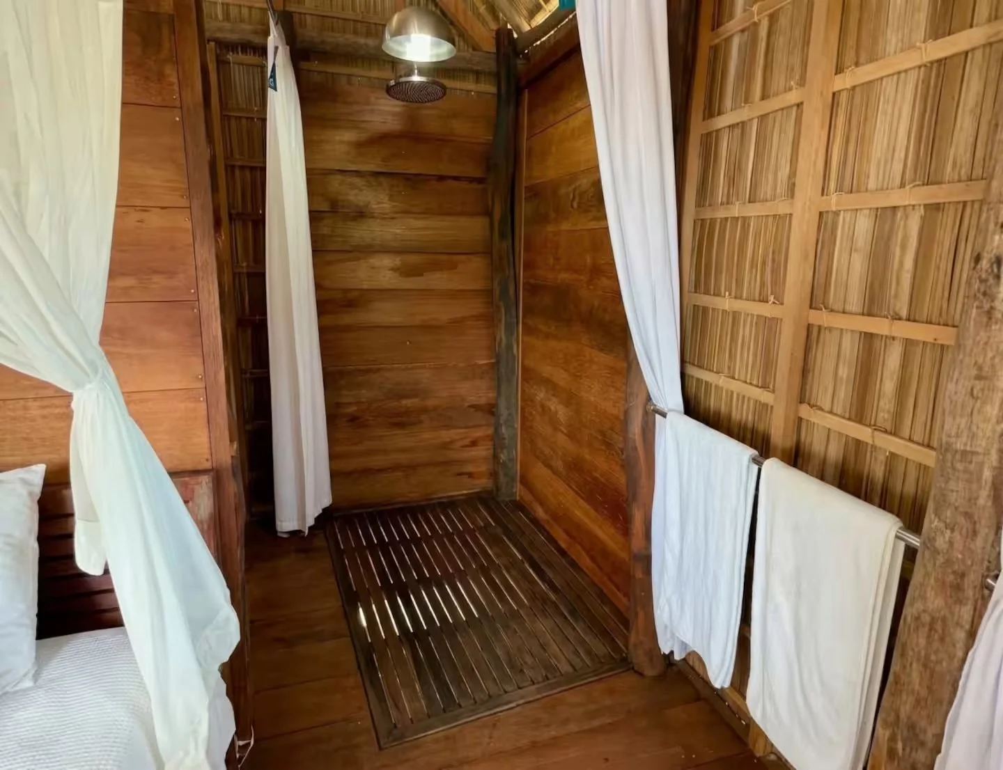 Private rain shower with spring water in premium beach guest house at ipyum.jpeg