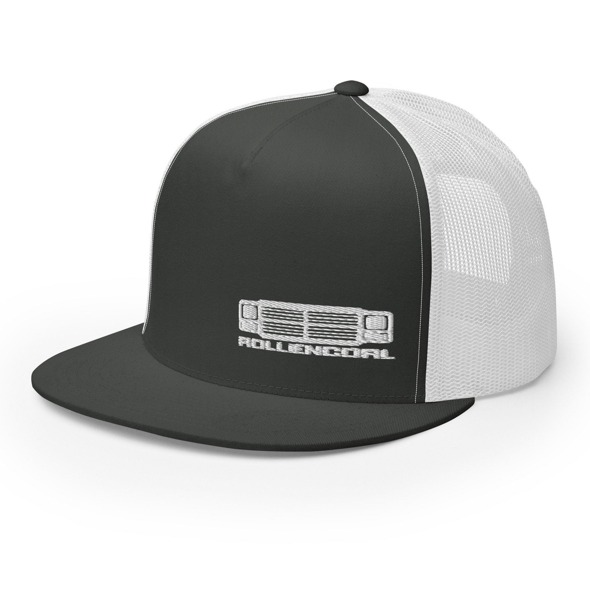 5-panel-trucker-cap-charcoal-white-left-front-67de0388619d1.jpg