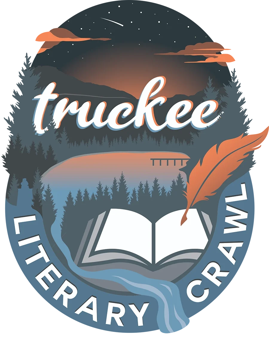 2025 Truckee Literary Crawl Logo · Dark Skies theme