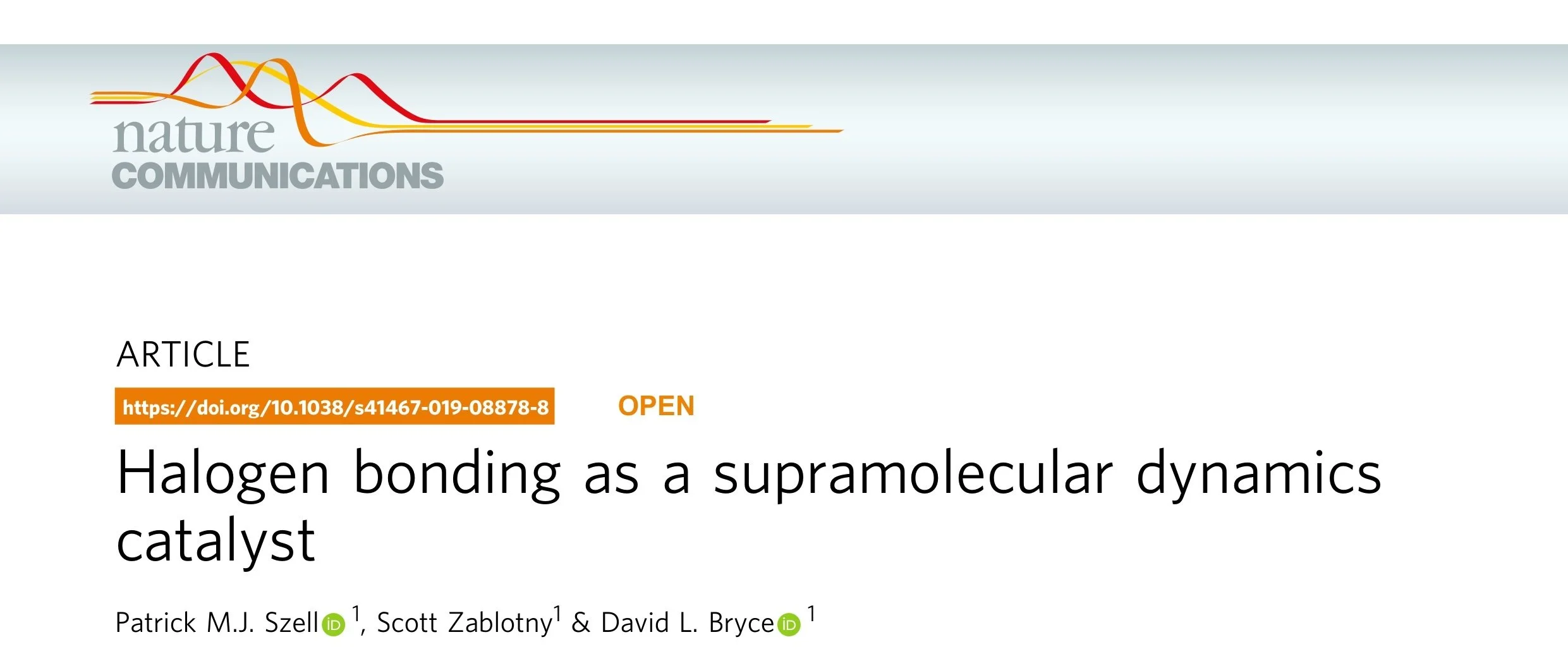 Patrick Szell publication highlight #3: Halogen bonding to tune molecular dynamics